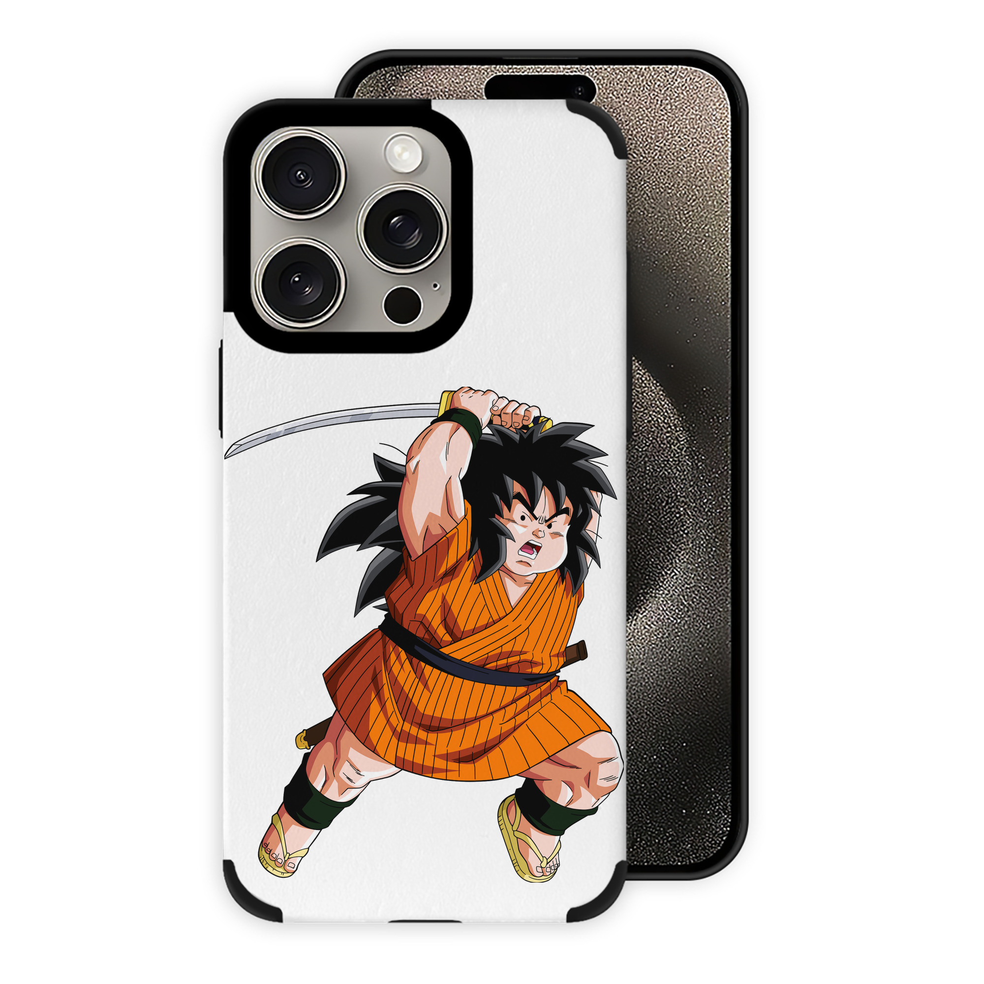 （画像用） ドラゴンボール やじろべえ DRAGON BALL Yajirobe 【iPhone15ProMax対応】 PUレザー スマホケース 耐衝撃＆黄変防止