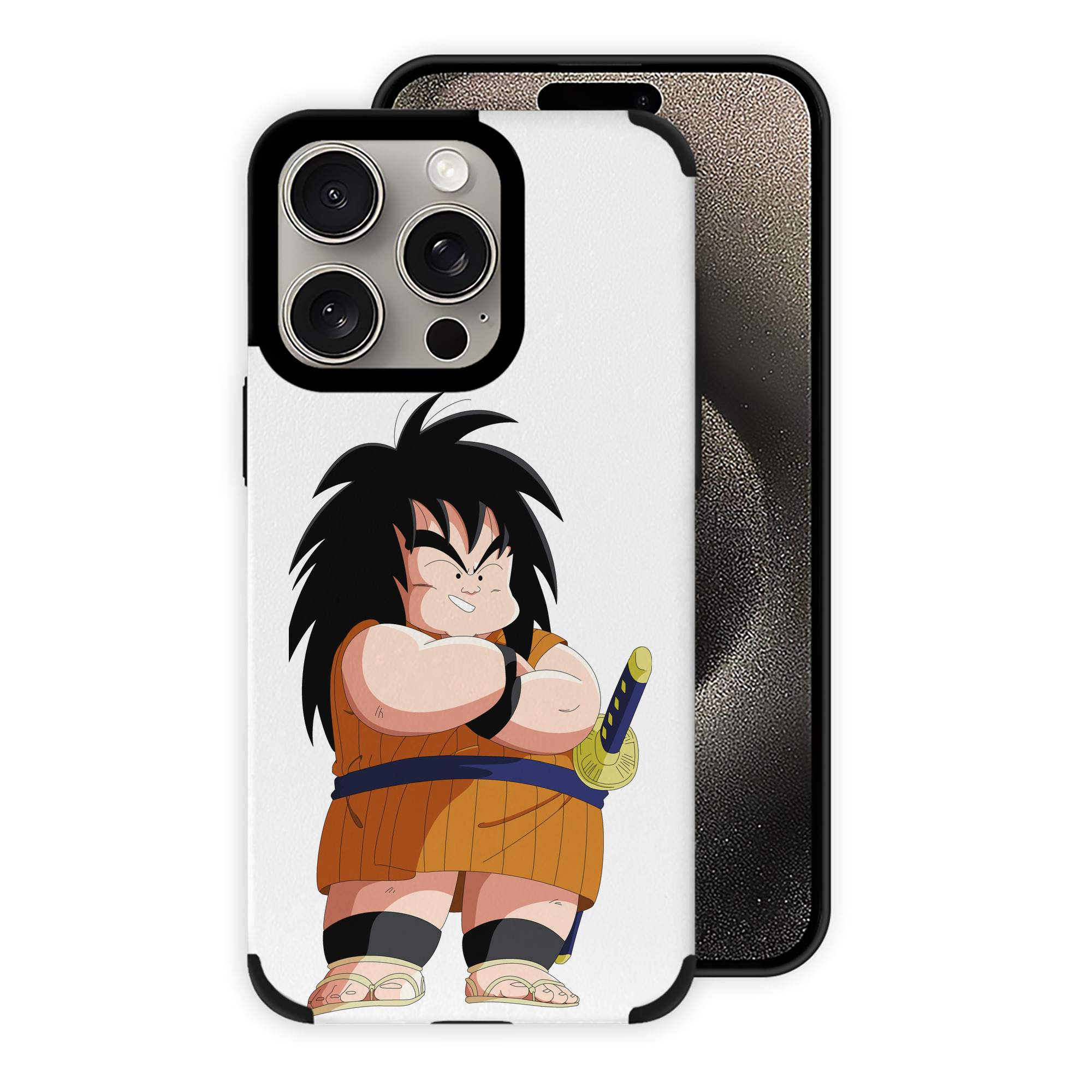 （画像用） ドラゴンボール やじろべえ DRAGON BALL Yajirobe 【iPhone15ProMax対応】 PUレザー スマホケース 耐衝撃＆黄変防止