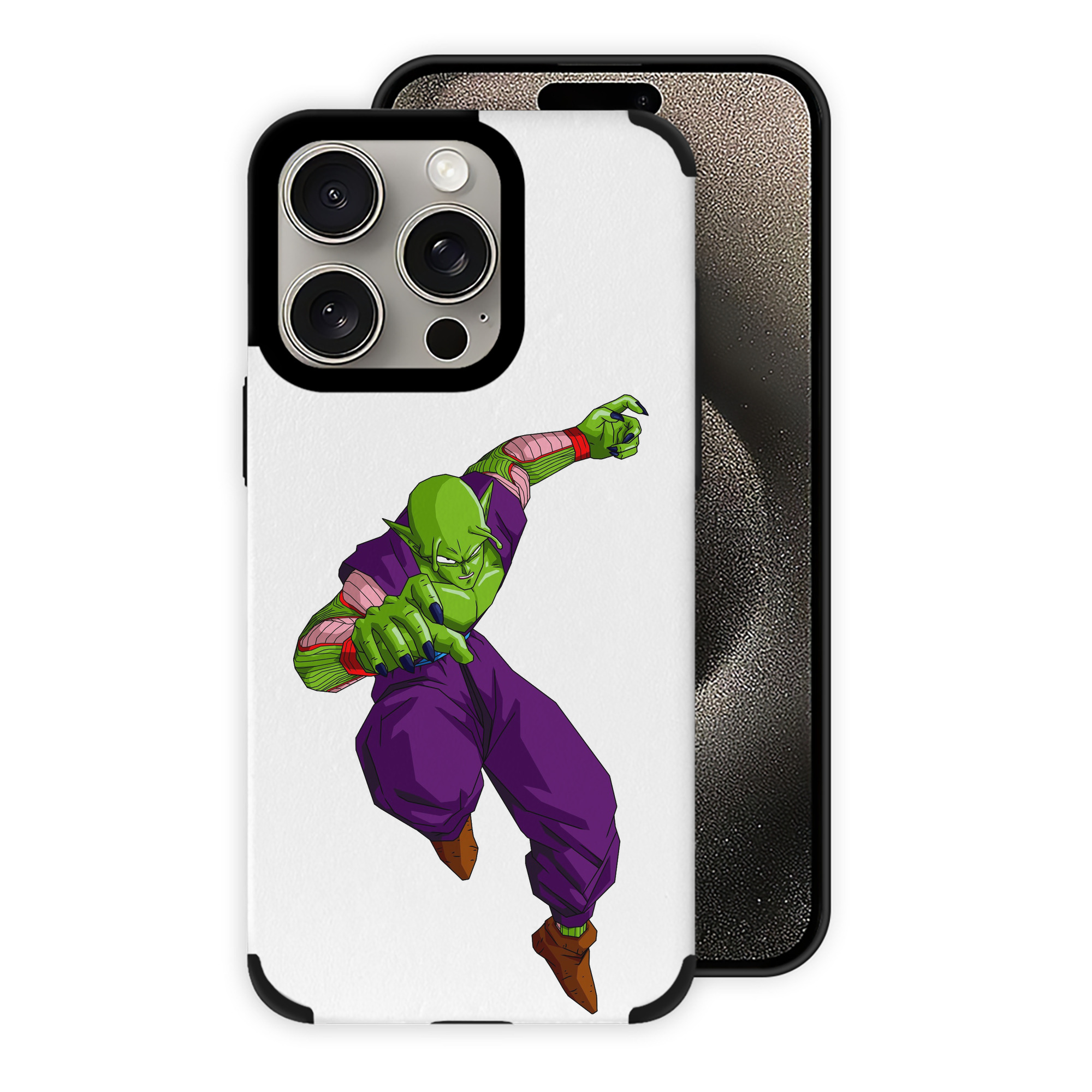 （画像用） ドラゴンボール ピッコロ DRAGON BALL Piccolo 【iPhone15ProMax対応】 PUレザー スマホケース 耐衝撃＆黄変防止