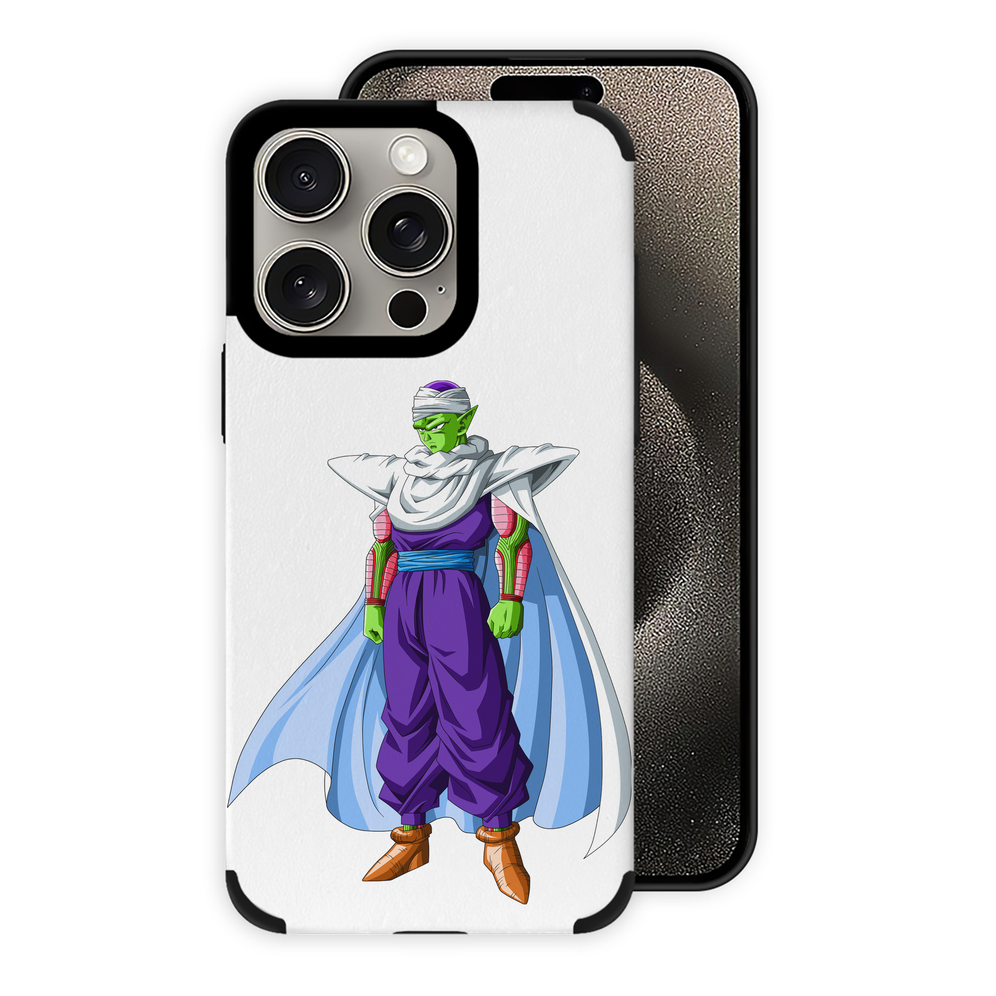 （画像用） ドラゴンボール ピッコロ DRAGON BALL Piccolo 【iPhone15ProMax対応】 PUレザー スマホケース 耐衝撃＆黄変防止