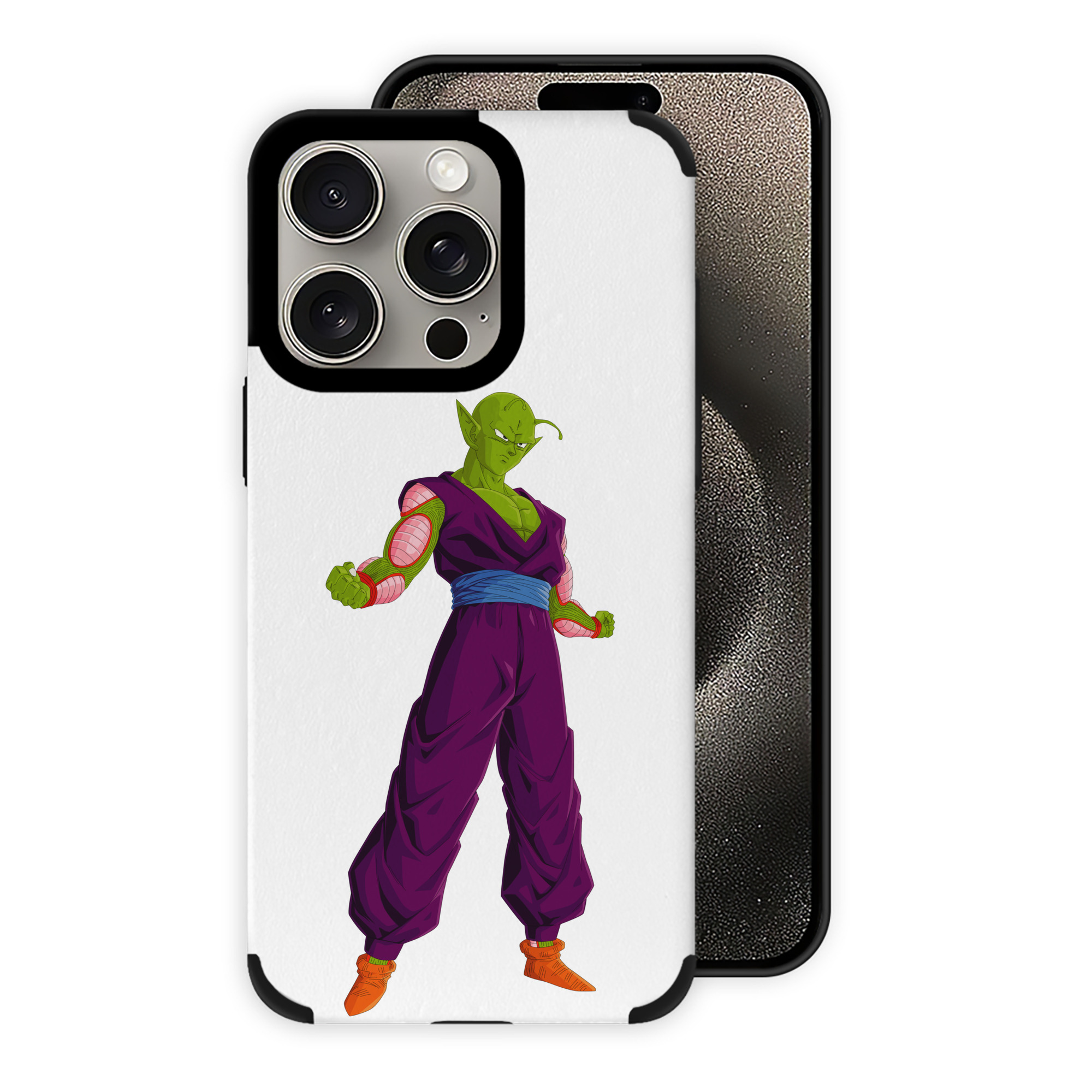 （画像用） ドラゴンボール ピッコロ DRAGON BALL Piccolo 【iPhone15ProMax対応】 PUレザー スマホケース 耐衝撃＆黄変防止