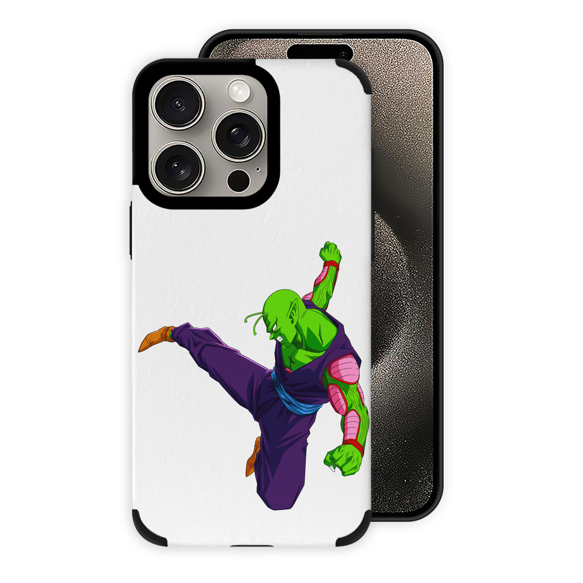 （画像用） ドラゴンボール ピッコロ DRAGON BALL Piccolo 【iPhone15ProMax対応】 PUレザー スマホケース 耐衝撃＆黄変防止