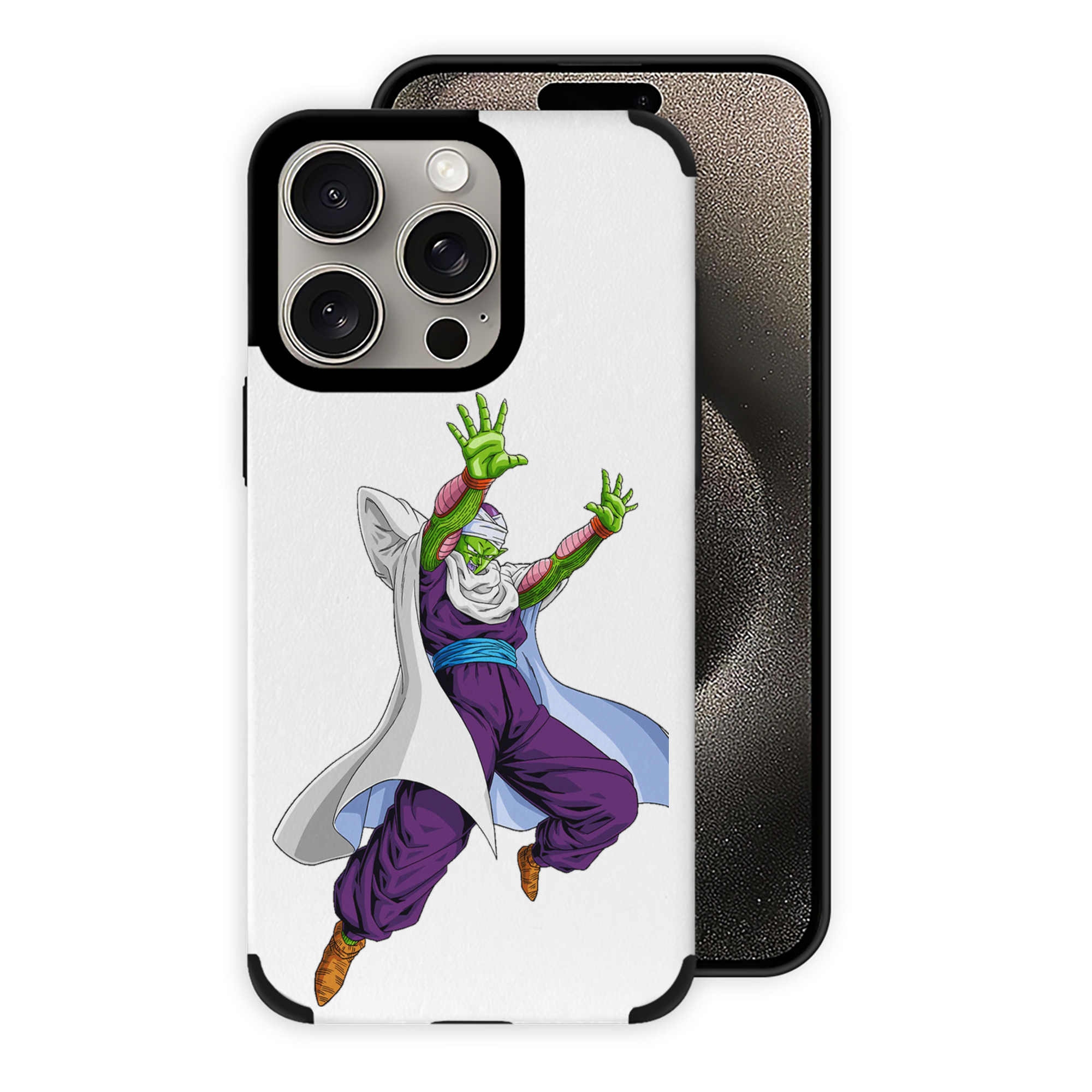 （画像用） ドラゴンボール ピッコロ DRAGON BALL Piccolo 【iPhone15ProMax対応】 PUレザー スマホケース 耐衝撃＆黄変防止