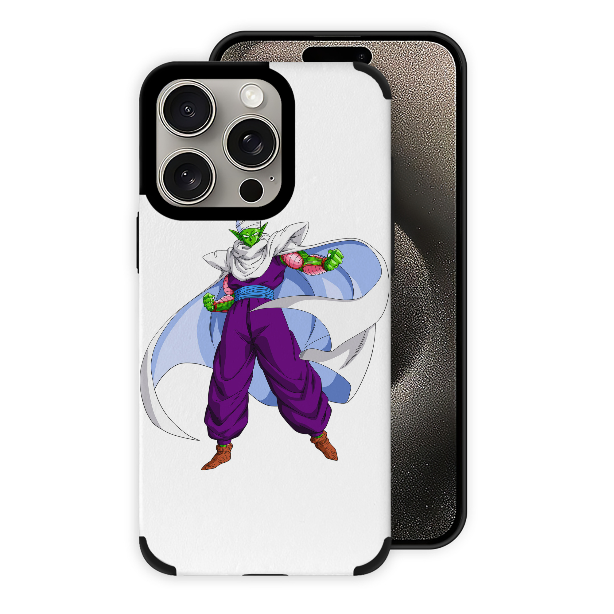 （画像用） ドラゴンボール ピッコロ DRAGON BALL Piccolo 【iPhone15ProMax対応】 PUレザー スマホケース 耐衝撃＆黄変防止
