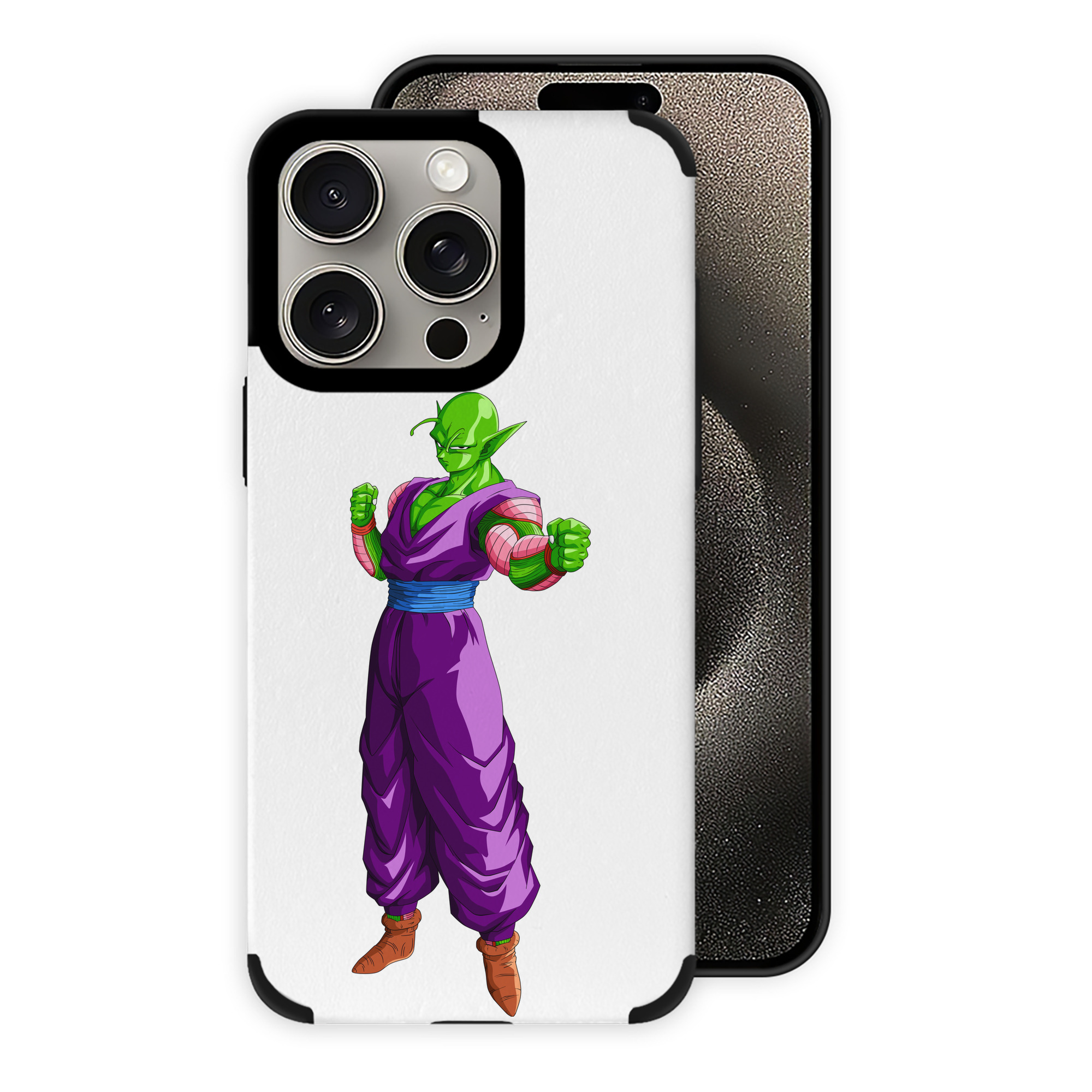 （画像用） ドラゴンボール ピッコロ DRAGON BALL Piccolo 【iPhone15ProMax対応】 PUレザー スマホケース 耐衝撃＆黄変防止