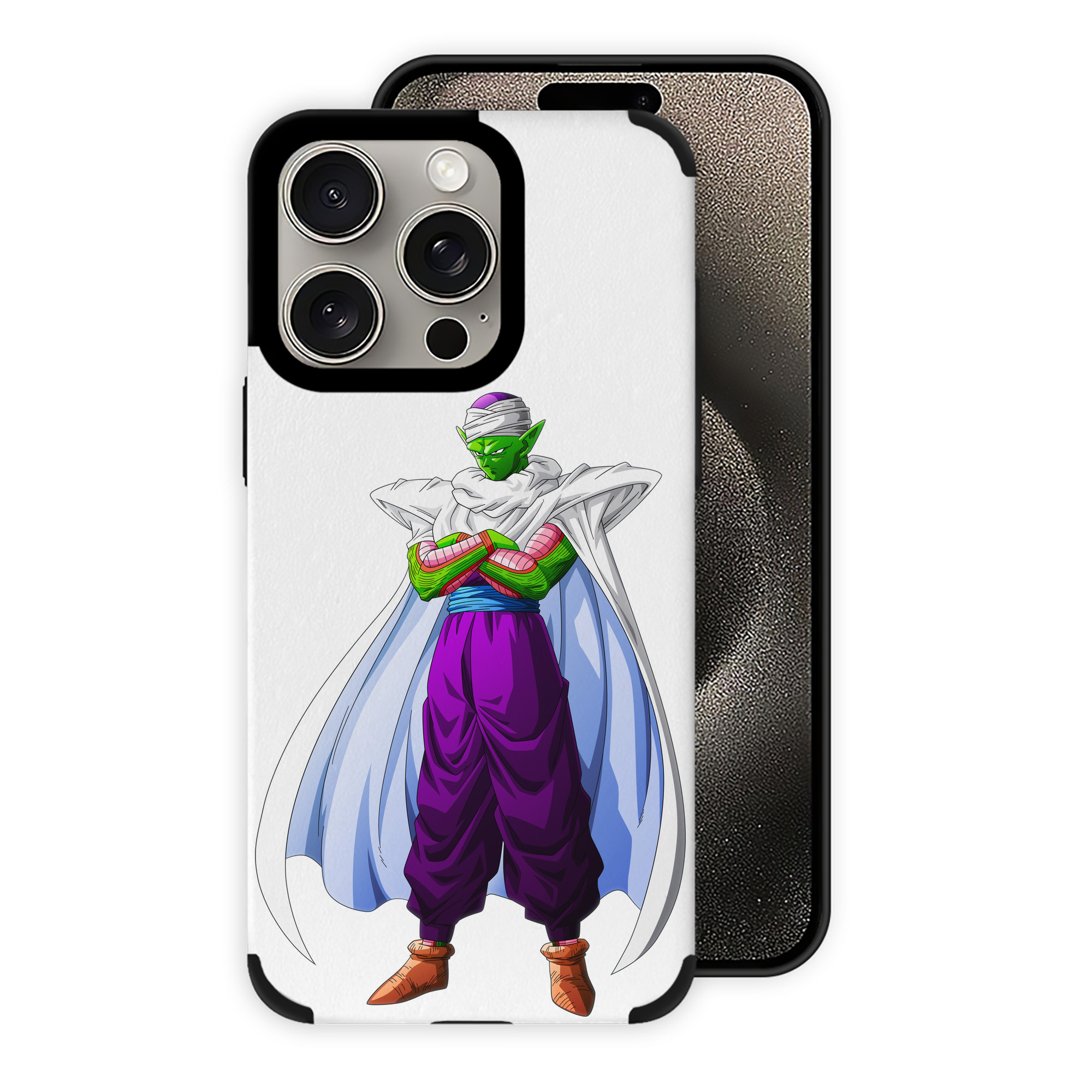 （画像用） ドラゴンボール ピッコロ DRAGON BALL Piccolo 【iPhone15ProMax対応】 PUレザー スマホケース 耐衝撃＆黄変防止