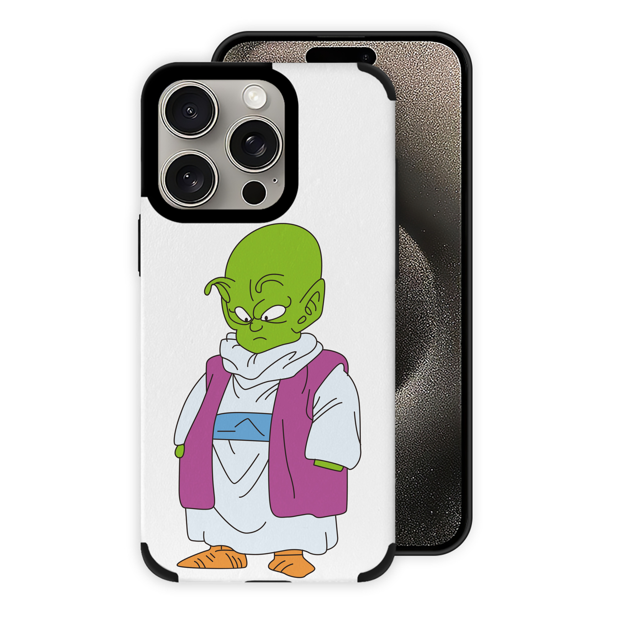 （画像用） ドラゴンボール ピッコロ DRAGON BALL Piccolo 【iPhone15ProMax対応】 PUレザー スマホケース 耐衝撃＆黄変防止