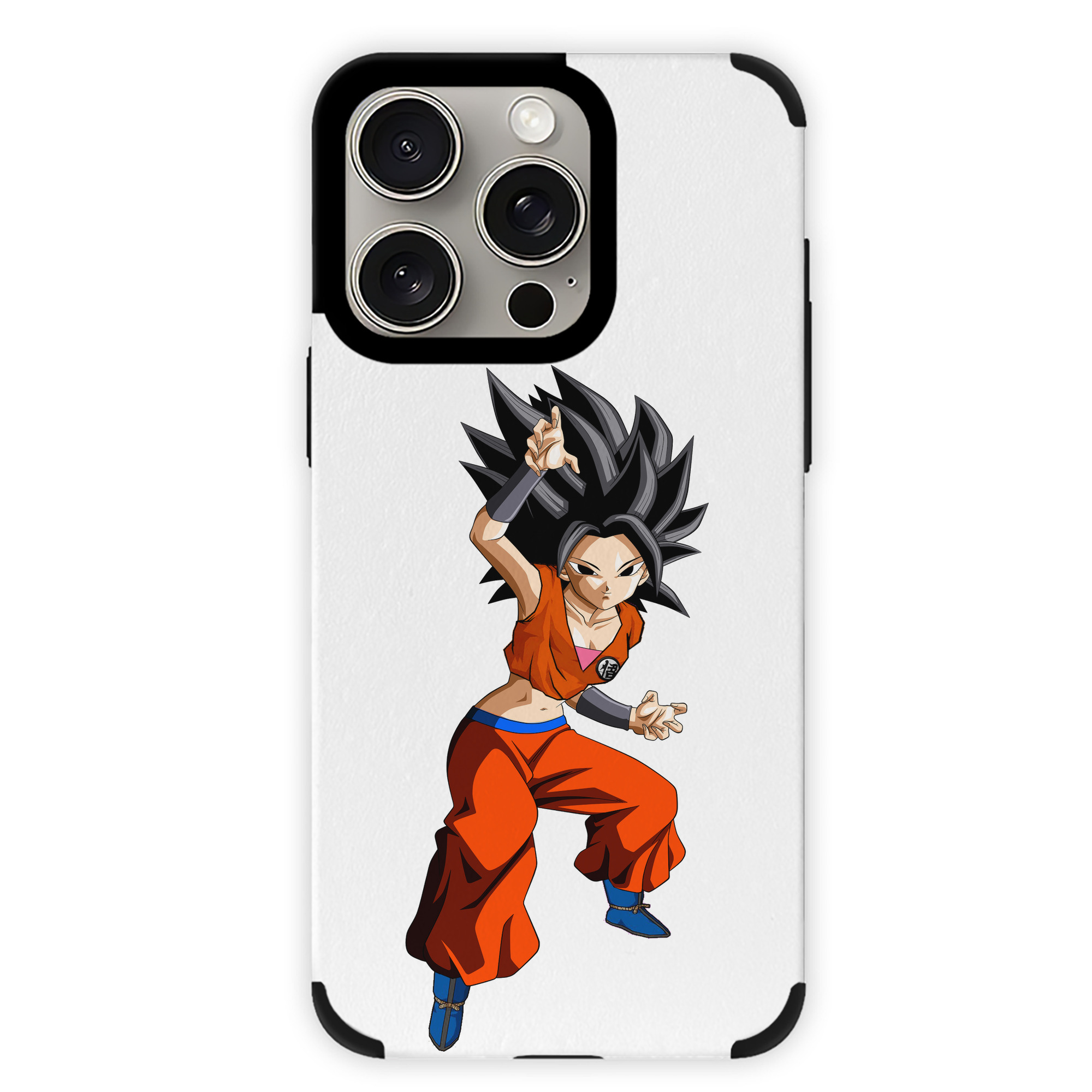 （画像用） ドラゴンボール カリフラ DRAGON BALL Caulifla 【iPhone15ProMax対応】 PUレザー スマホケース 耐衝撃＆黄変防止