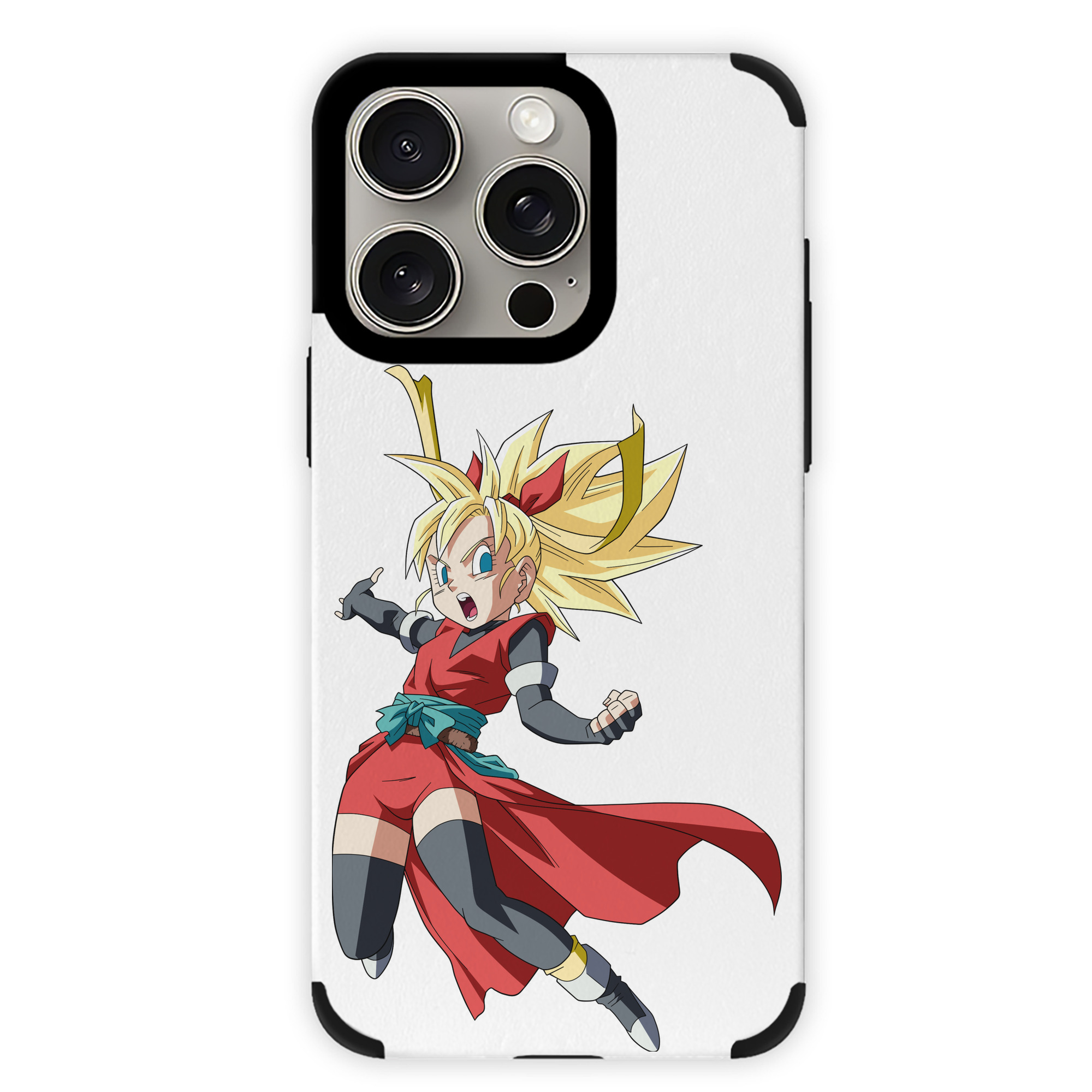 （画像用） ドラゴンボール カリフラ DRAGON BALL Caulifla 【iPhone15ProMax対応】 PUレザー スマホケース 耐衝撃＆黄変防止