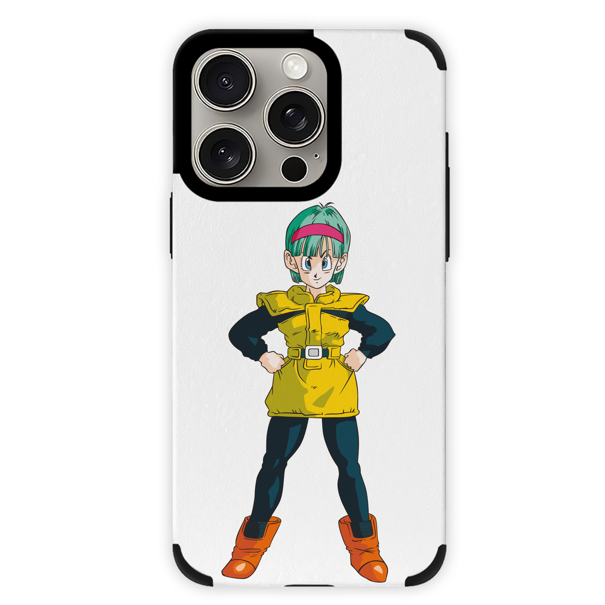 （画像用） ドラゴンボール ブルマ DRAGON BALL Bulma 【iPhone15ProMax対応】 PUレザー スマホケース 耐衝撃＆黄変防止