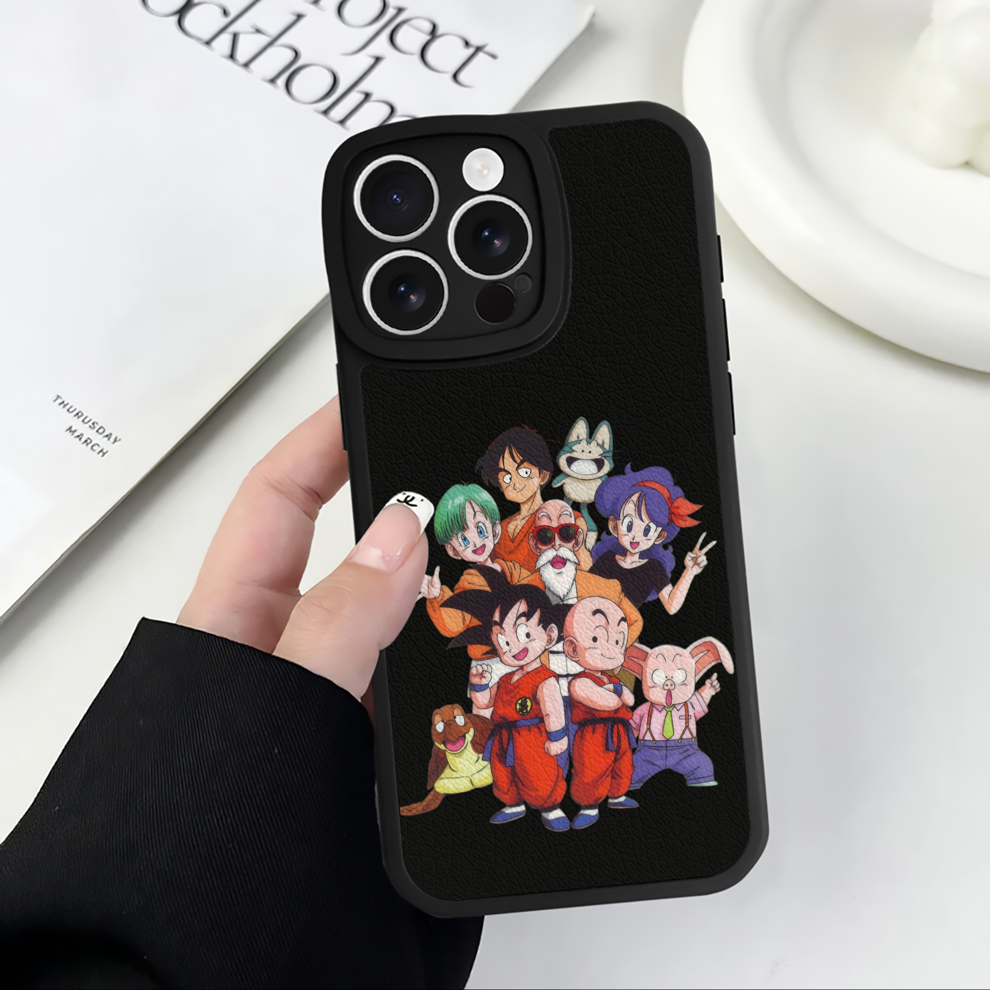 ドラゴンボール DRAGON BALL 【iPhone 16シリーズ対応】シリコンスマホケース（レザー調） 材質：シリコン