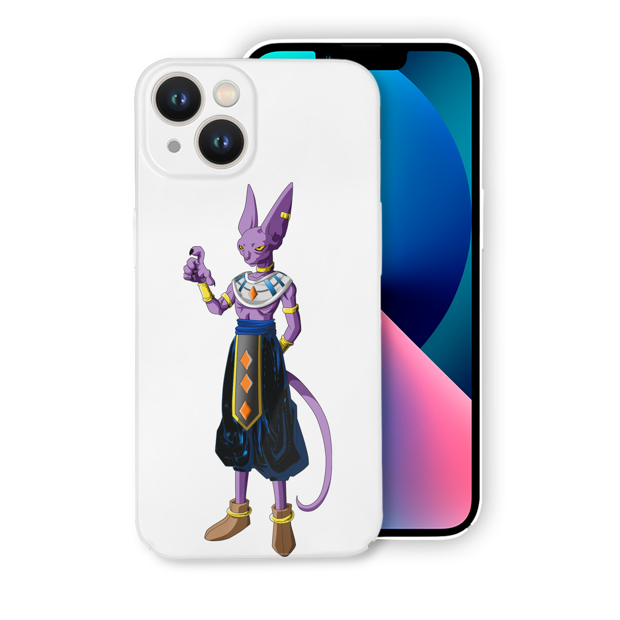 （画像用） ドラゴンボール ビルス 破壊神ビルス DRAGON BALL Beerus Birusu 【iPhone 14シリーズ対応】ハードケース