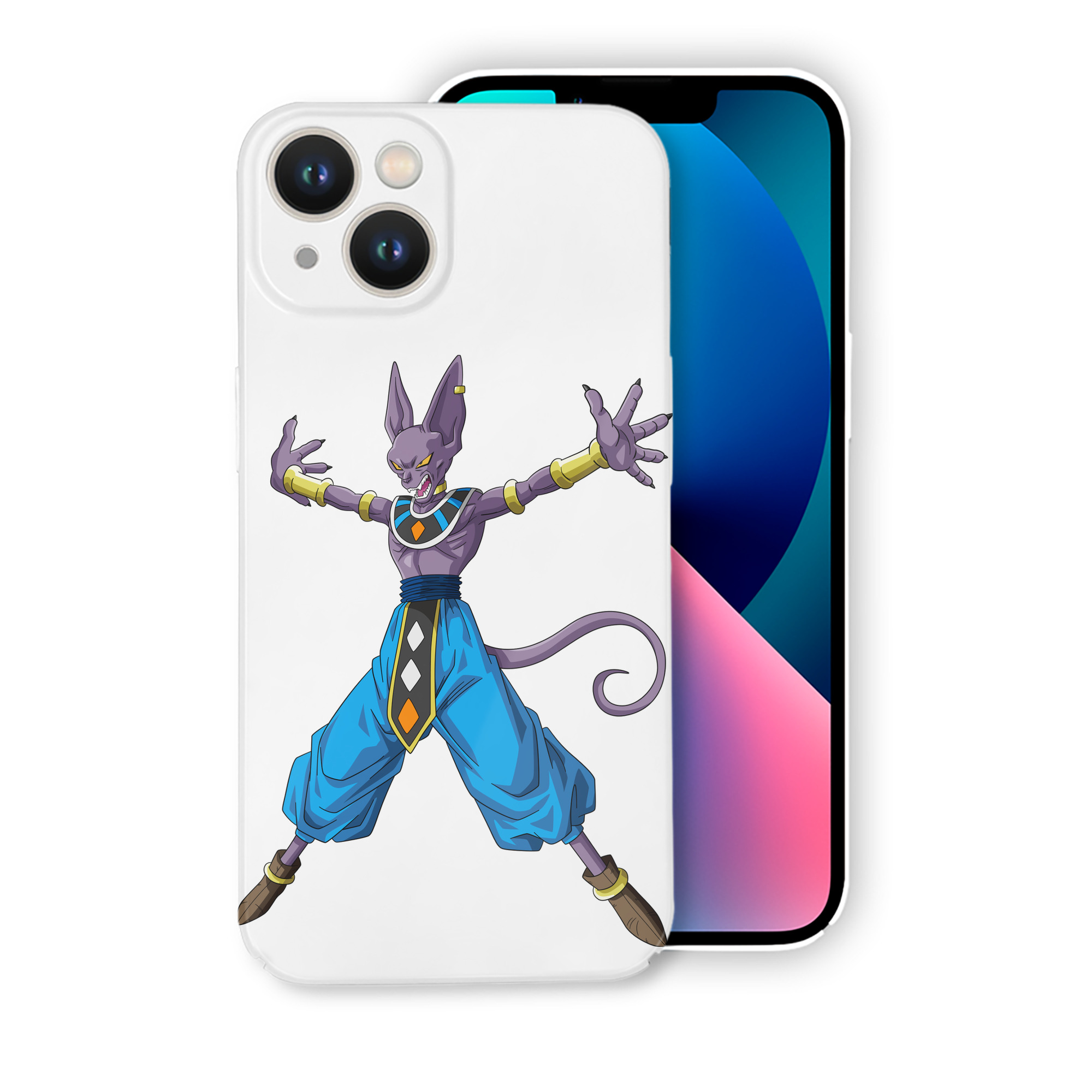 （画像用） ドラゴンボール ビルス 破壊神ビルス DRAGON BALL Beerus Birusu 【iPhone 14シリーズ対応】ハードケース