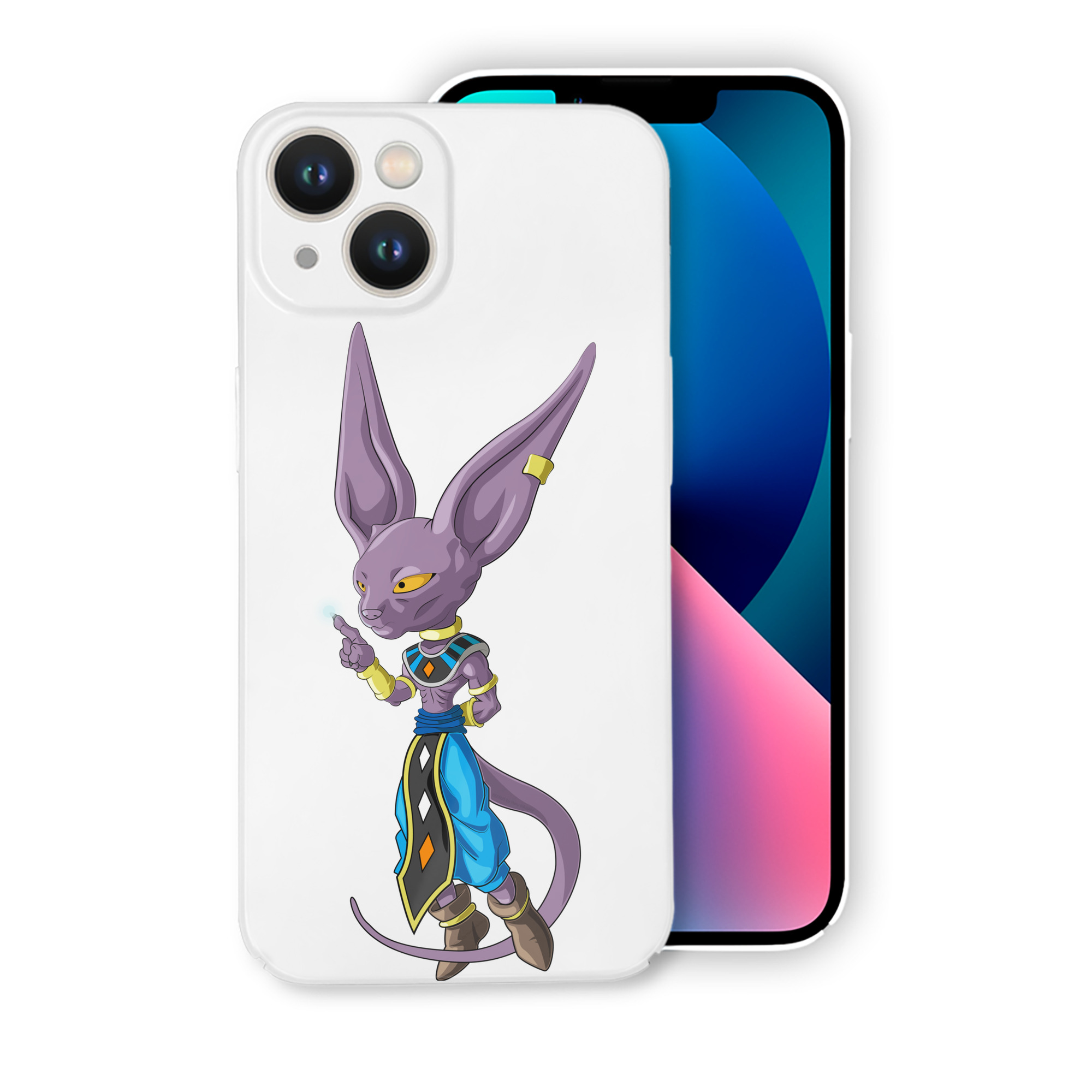 （画像用） ドラゴンボール ビルス 破壊神ビルス DRAGON BALL Beerus Birusu 【iPhone 14シリーズ対応】ハードケース