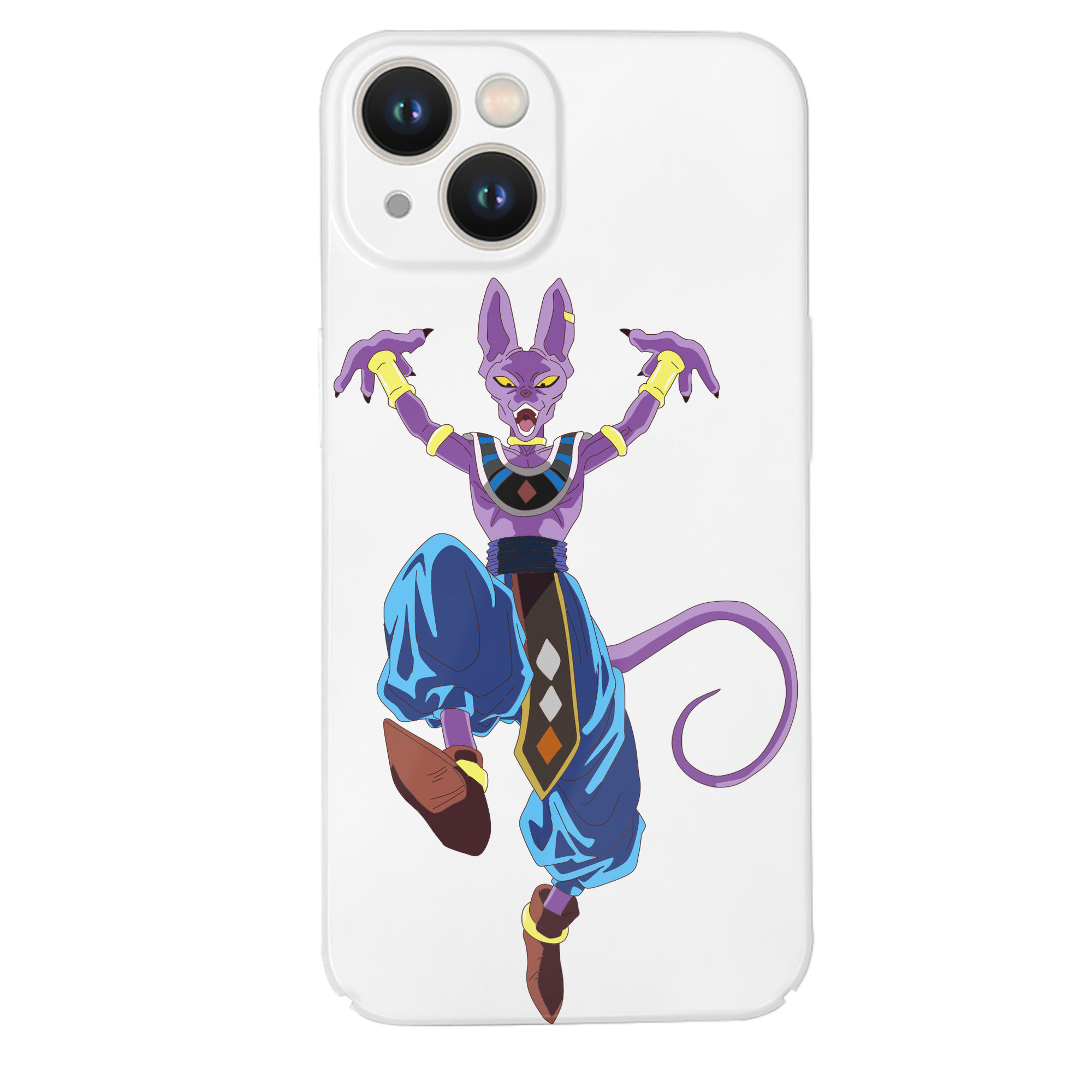 （画像用） ドラゴンボール ビルス 破壊神ビルス DRAGON BALL Beerus Birusu 【iPhone 14シリーズ対応】ハードケース