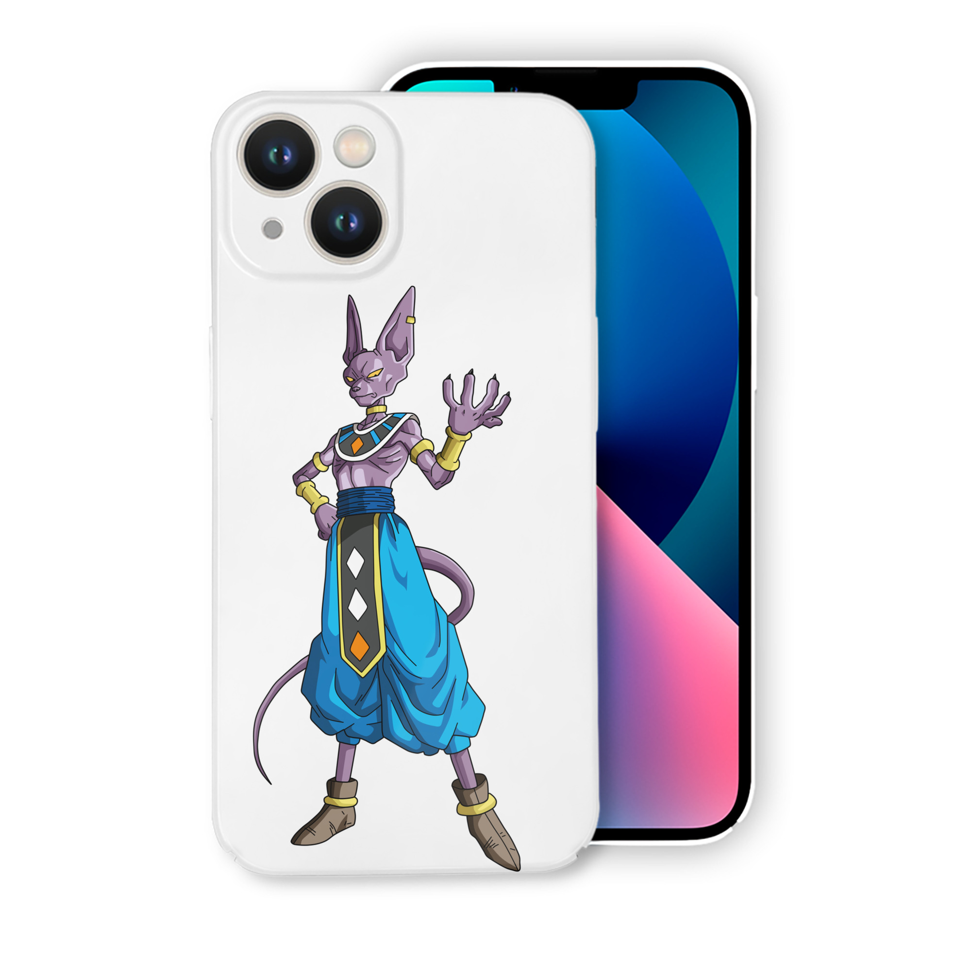 （画像用） ドラゴンボール ビルス 破壊神ビルス DRAGON BALL Beerus Birusu 【iPhone 14シリーズ対応】ハードケース