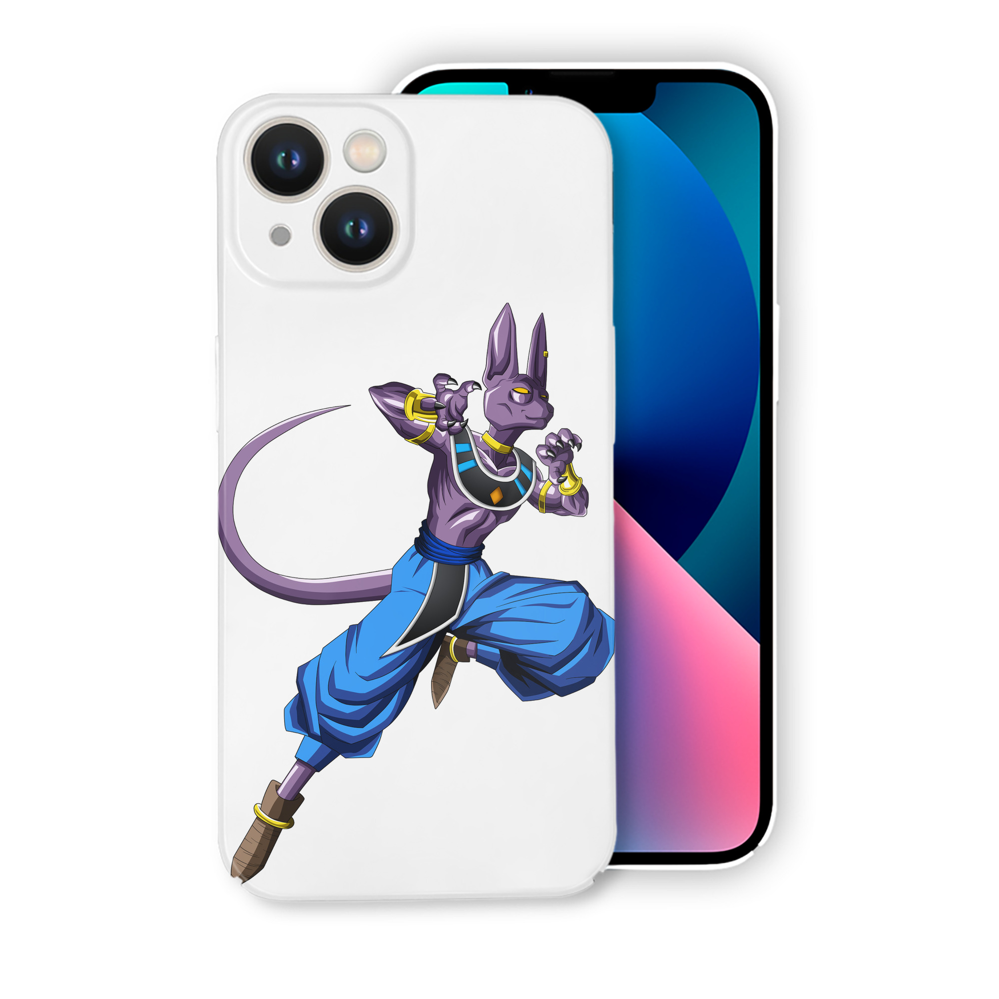 （画像用） ドラゴンボール ビルス 破壊神ビルス DRAGON BALL Beerus Birusu 【iPhone 14シリーズ対応】ハードケース