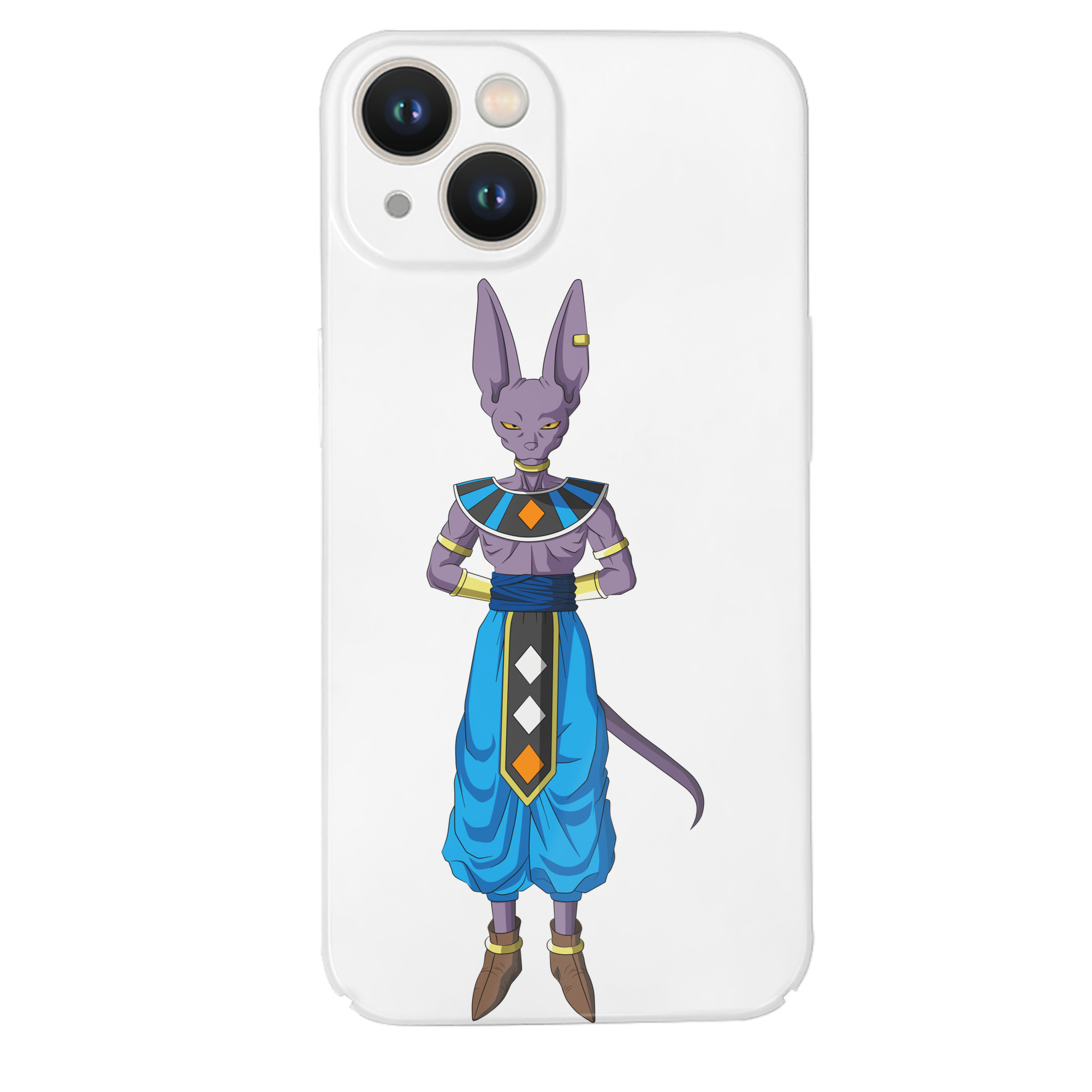 （画像用） ドラゴンボール ビルス 破壊神ビルス DRAGON BALL Beerus Birusu 【iPhone 14シリーズ対応】ハードケース