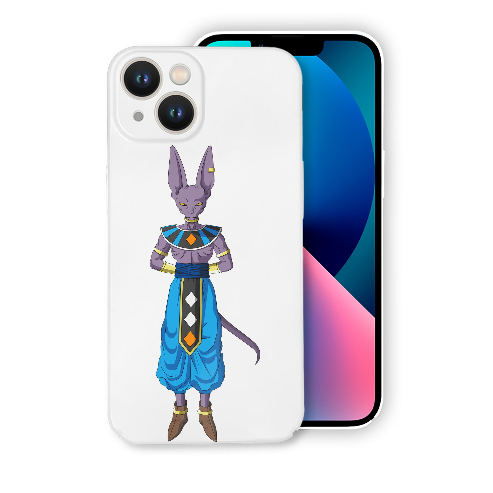 （画像用） ドラゴンボール ビルス 破壊神ビルス DRAGON BALL Beerus Birusu 【iPhone 14シリーズ対応】ハードケース