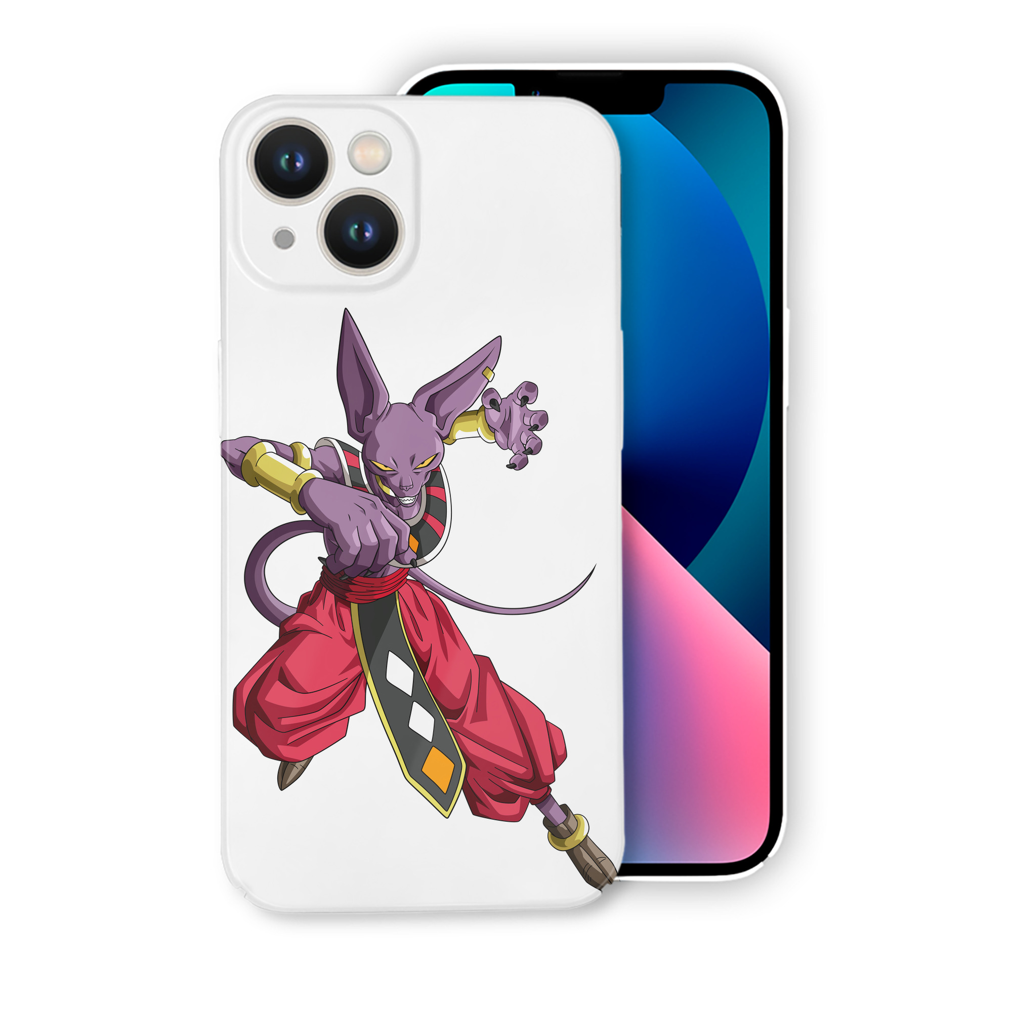 （画像用） ドラゴンボール ビルス 破壊神ビルス DRAGON BALL Beerus Birusu 【iPhone 14シリーズ対応】ハードケース