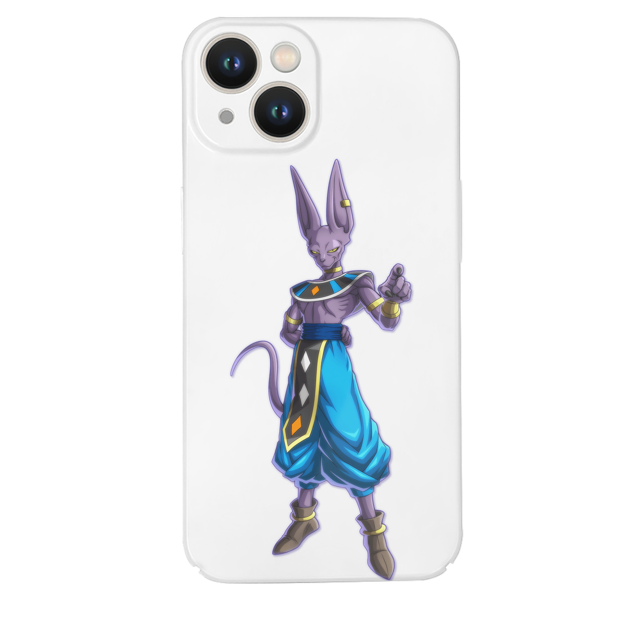 （画像用） ドラゴンボール ビルス 破壊神ビルス DRAGON BALL Beerus Birusu 【iPhone 14シリーズ対応】ハードケース
