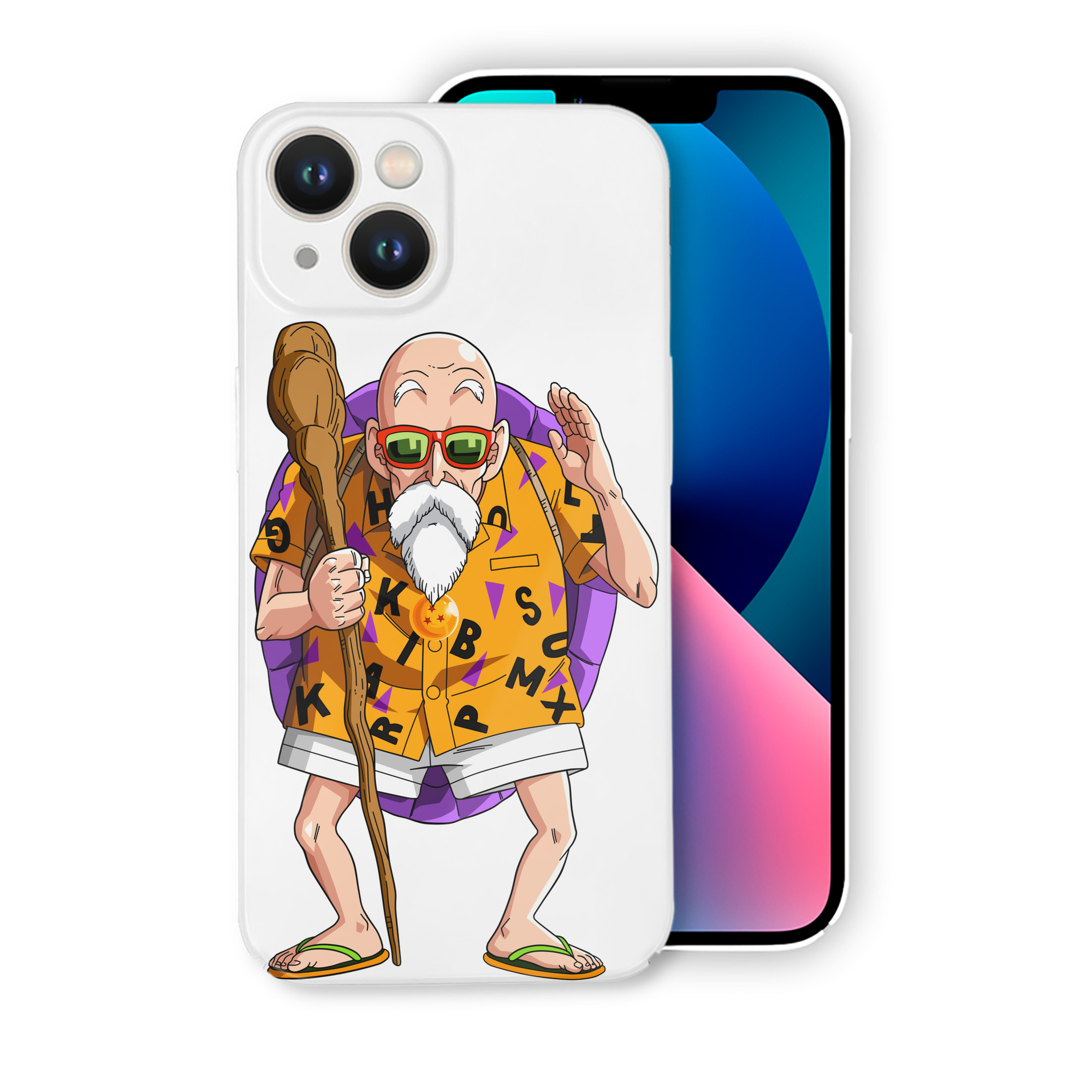 （画像用） ドラゴンボール 亀仙人（かめせんにん） DRAGON BALL Master Roshi Kame Sennin 【iPhone 14シリーズ対応】ハードケース