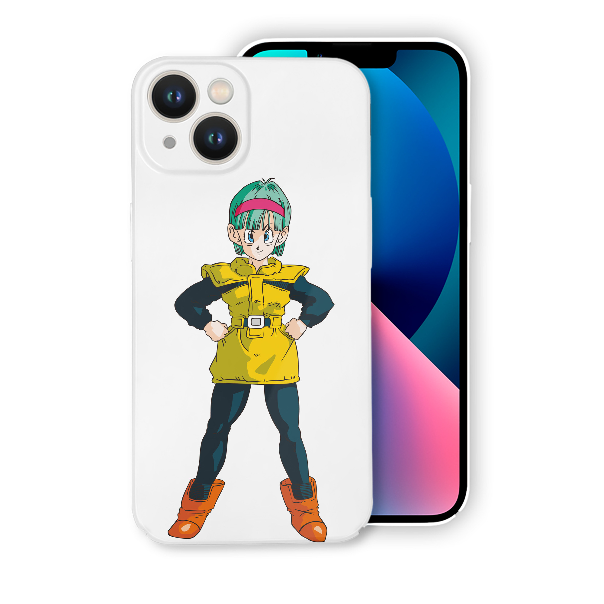 （画像用） ドラゴンボール ブルマ DRAGON BALL Bulma 【iPhone 14シリーズ対応】ハードケース