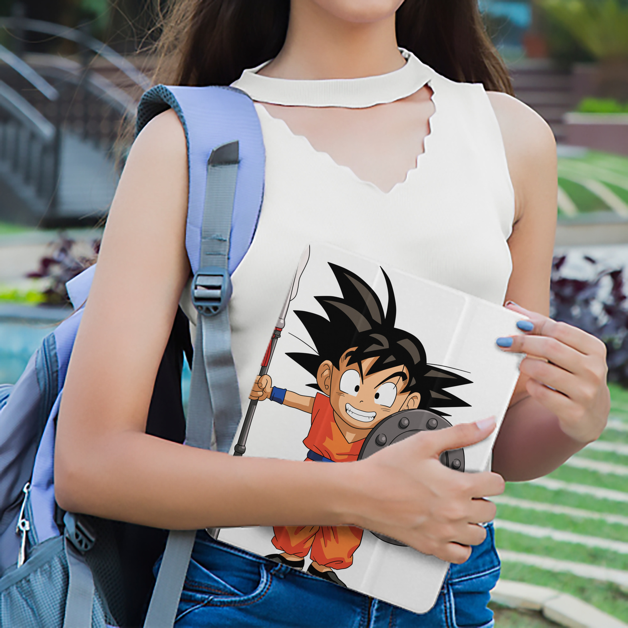 ドラゴンボール 孫悟空（そん ごくう）Son Goku カカロット DRAGON BALL Kakarotto IPad ケース ペン収納付き 三つ折りスタンド PUレザー×シリコン 対応機種9.5/10.5/10.9インチ