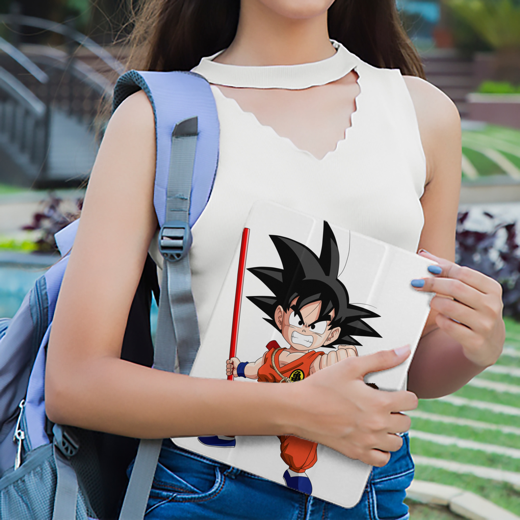 ドラゴンボール 孫悟空（そん ごくう）Son Goku カカロット DRAGON BALL Kakarotto IPad ケース ペン収納付き 三つ折りスタンド PUレザー×シリコン 対応機種9.5/10.5/10.9インチ