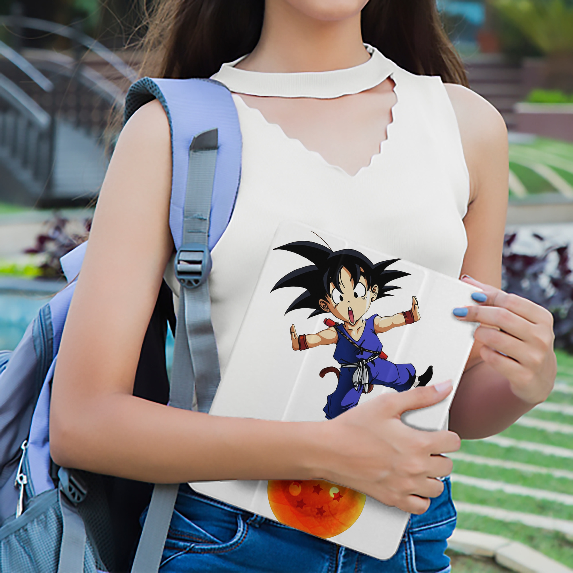 ドラゴンボール 孫悟空（そん ごくう）Son Goku カカロット DRAGON BALL Kakarotto IPad ケース ペン収納付き 三つ折りスタンド PUレザー×シリコン 対応機種9.5/10.5/10.9インチ