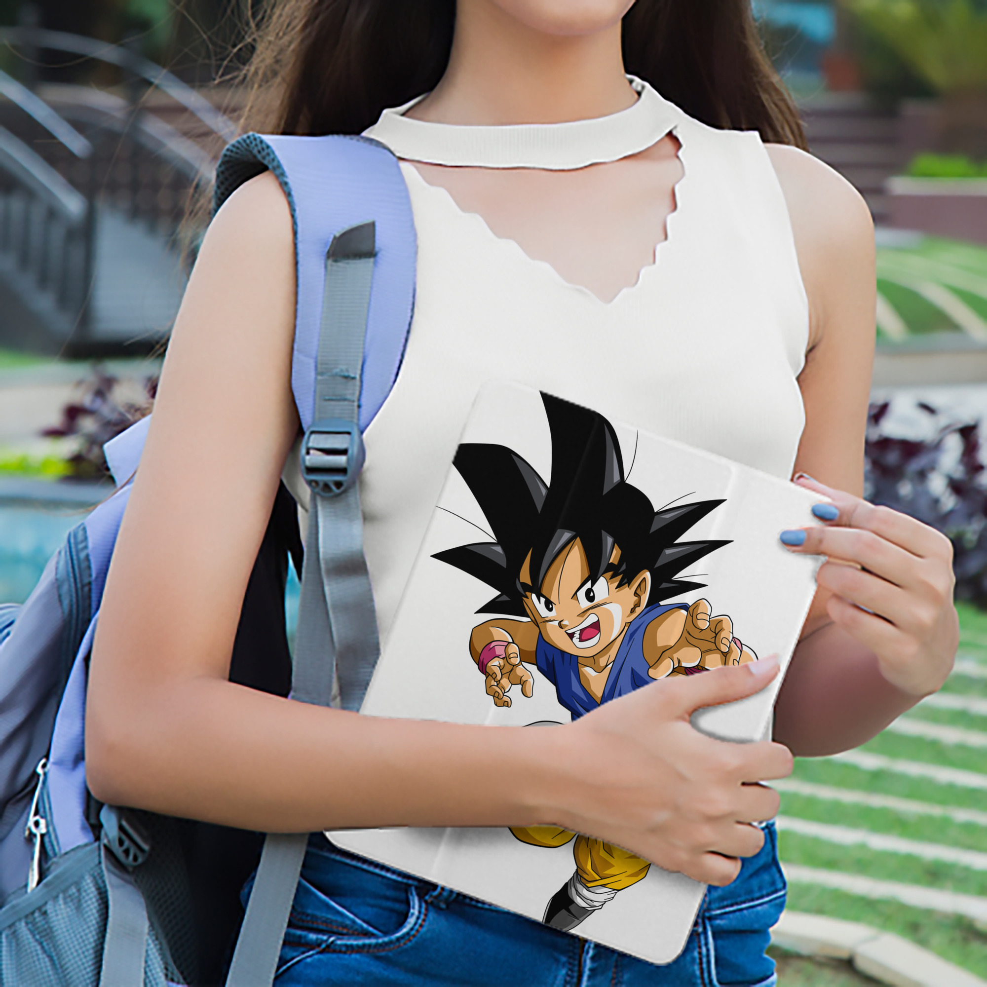 ドラゴンボール 孫悟空（そん ごくう）Son Goku カカロット DRAGON BALL Kakarotto IPad ケース ペン収納付き 三つ折りスタンド PUレザー×シリコン 対応機種9.5/10.5/10.9インチ