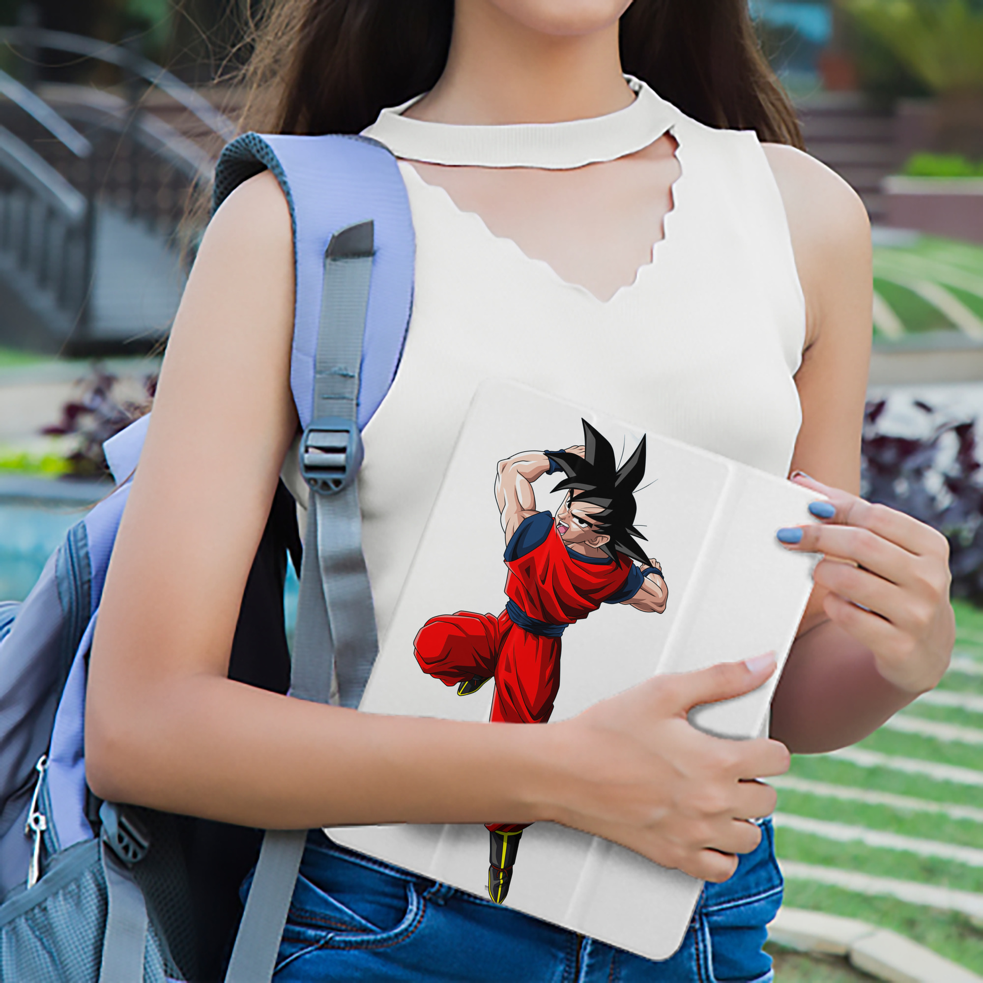 ドラゴンボール 孫悟空（そん ごくう）Son Goku カカロット DRAGON BALL Kakarotto IPad ケース ペン収納付き 三つ折りスタンド PUレザー×シリコン 対応機種9.5/10.5/10.9インチ