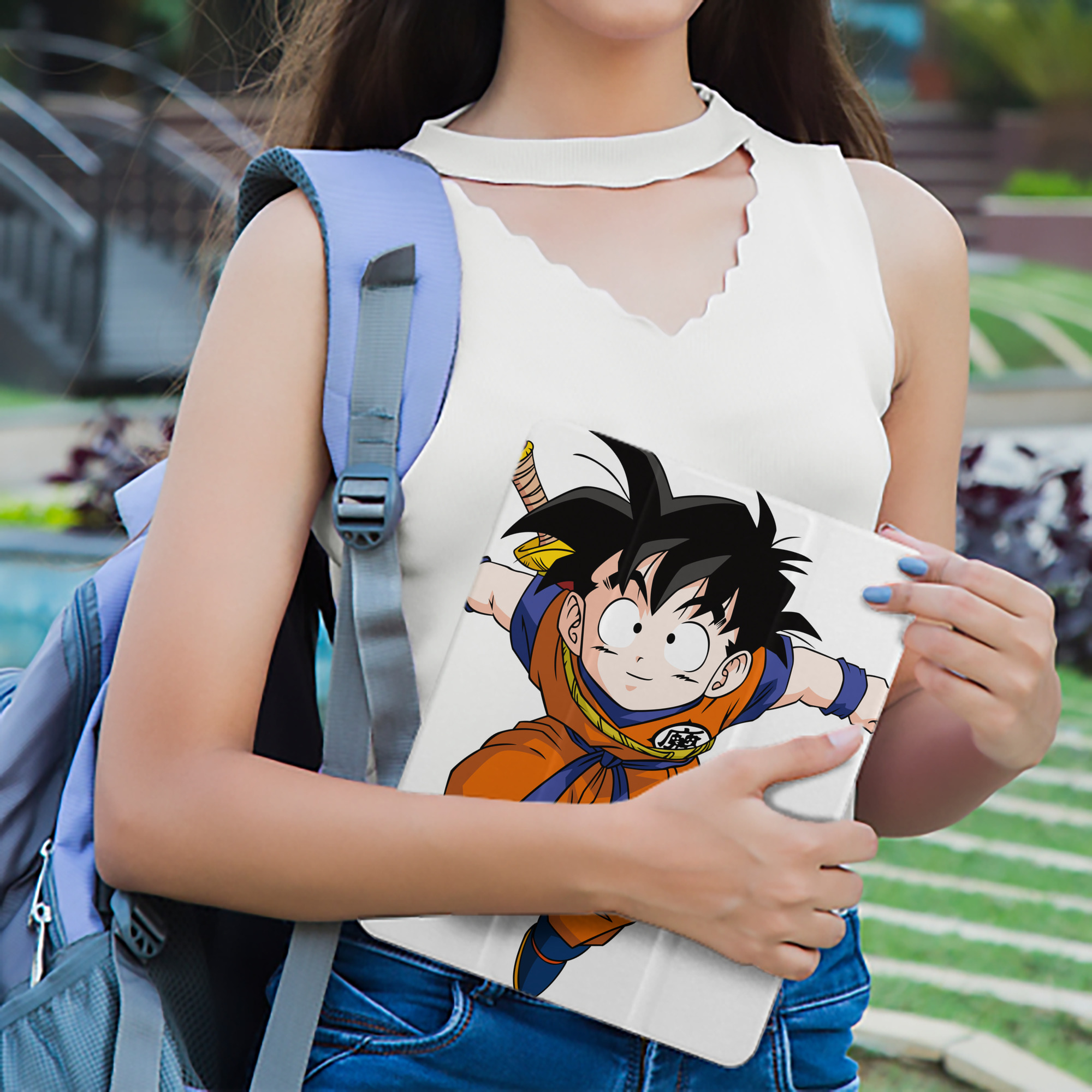 ドラゴンボール 孫悟空（そん ごくう）Son Goku カカロット DRAGON BALL Kakarotto IPad ケース ペン収納付き 三つ折りスタンド PUレザー×シリコン 対応機種9.5/10.5/10.9インチ