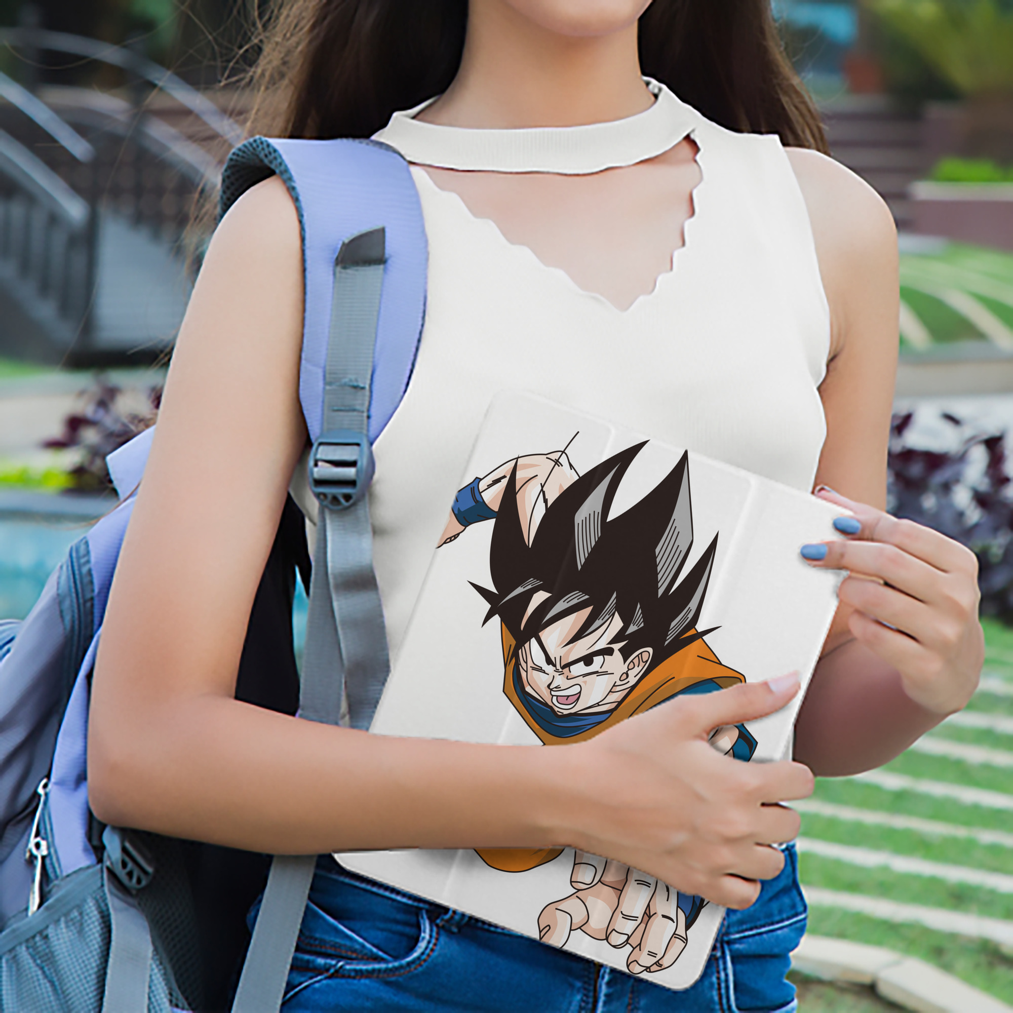ドラゴンボール 孫悟空（そん ごくう）Son Goku カカロット DRAGON BALL Kakarotto IPad ケース ペン収納付き 三つ折りスタンド PUレザー×シリコン 対応機種9.5/10.5/10.9インチ