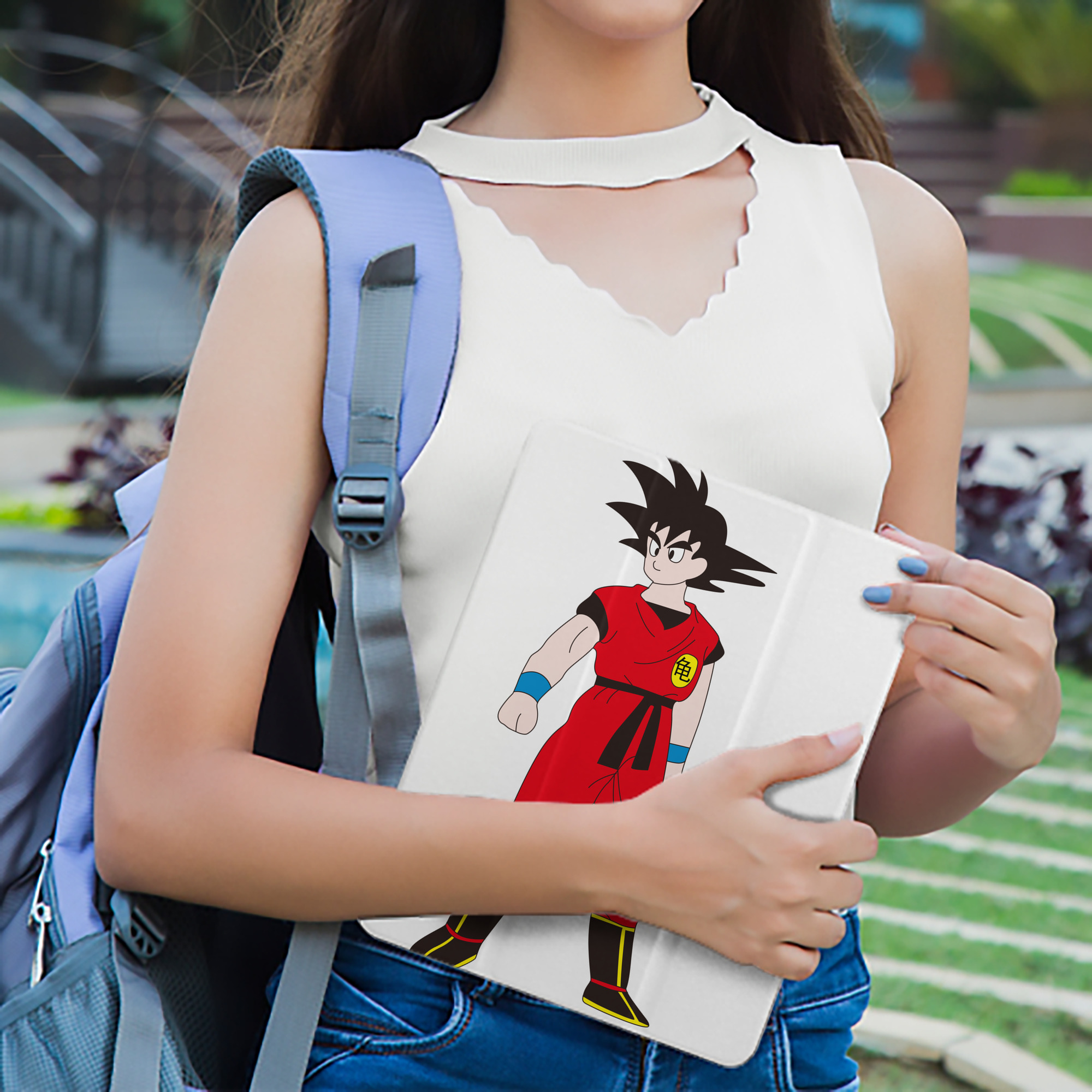 ドラゴンボール 孫悟空（そん ごくう）Son Goku カカロット DRAGON BALL Kakarotto IPad ケース ペン収納付き 三つ折りスタンド PUレザー×シリコン 対応機種9.5/10.5/10.9インチ