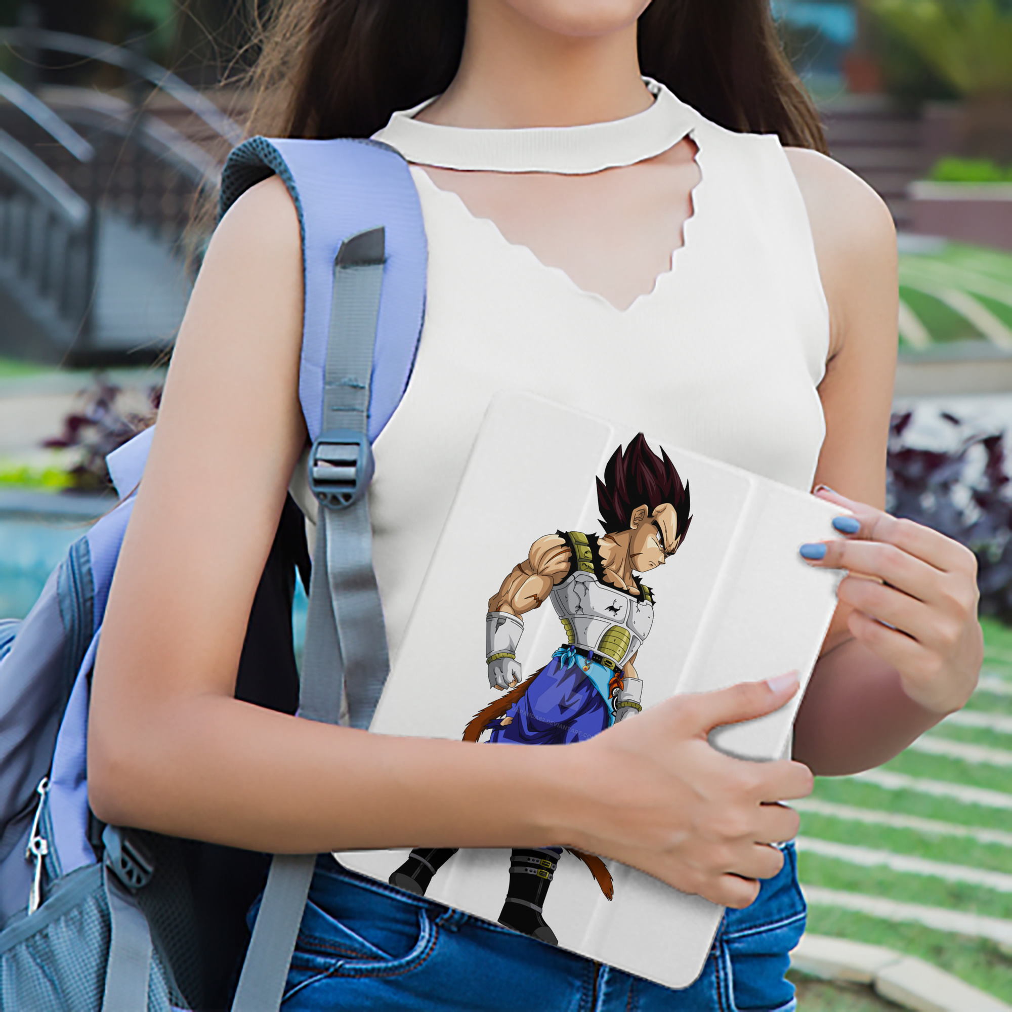 ドラゴンボール ベジータ四世（Bejīta Yonsei）DRAGON BALL Vegeta IV IPad ケース ペン収納付き 三つ折りスタンド PUレザー×シリコン 対応機種9.5/10.5/10.9インチ