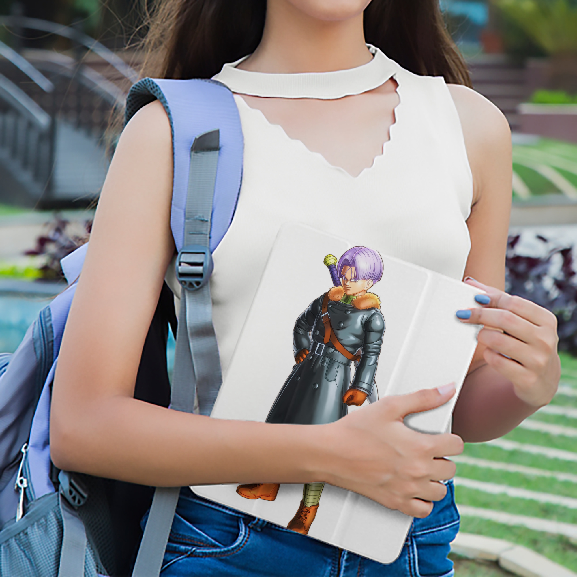 ドラゴンボール トランクス（Torankusu）DRAGON BALL Trunks IPad ケース ペン収納付き 三つ折りスタンド PUレザー×シリコン 対応機種9.5/10.5/10.9インチ