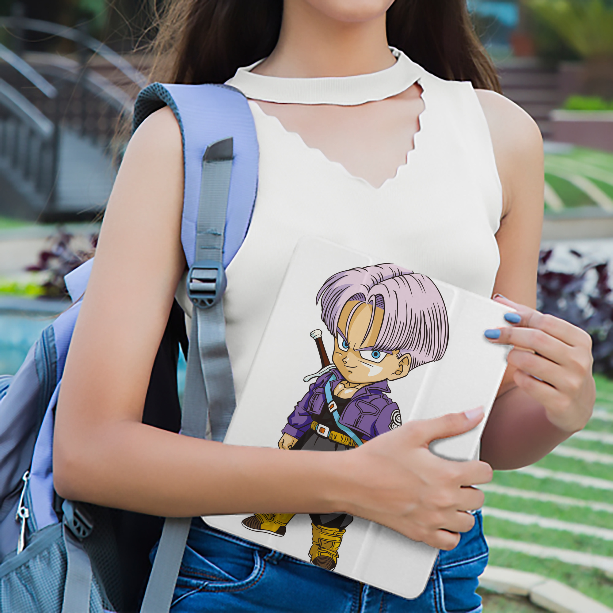 ドラゴンボール トランクス（Torankusu）DRAGON BALL Trunks IPad ケース ペン収納付き 三つ折りスタンド PUレザー×シリコン 対応機種9.5/10.5/10.9インチ