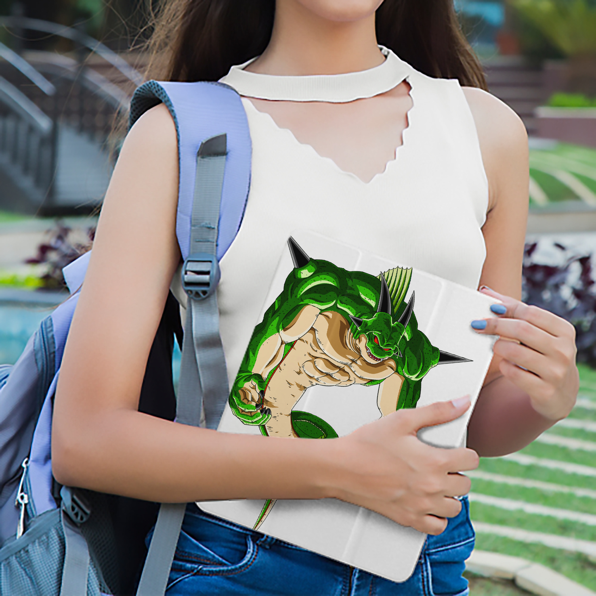 ドラゴンボール 神龍 シェンロン DRAGON BALL Shenron IPad ケース ペン収納付き 三つ折りスタンド PUレザー×シリコン 対応機種9.5/10.5/10.9インチ