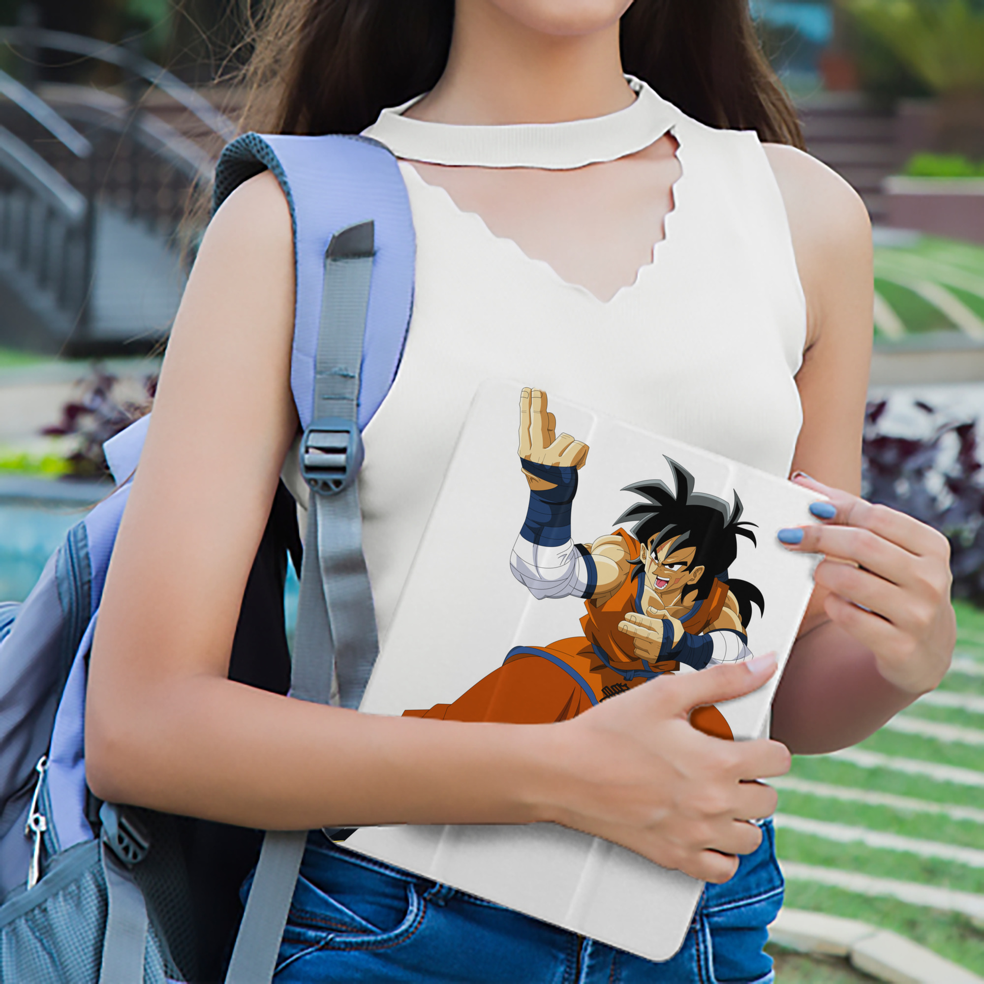 ドラゴンボール ヤムチャ DRAGON BALL Yamcha IPad ケース ペン収納付き 三つ折りスタンド PUレザー×シリコン 対応機種9.5/10.5/10.9インチ
