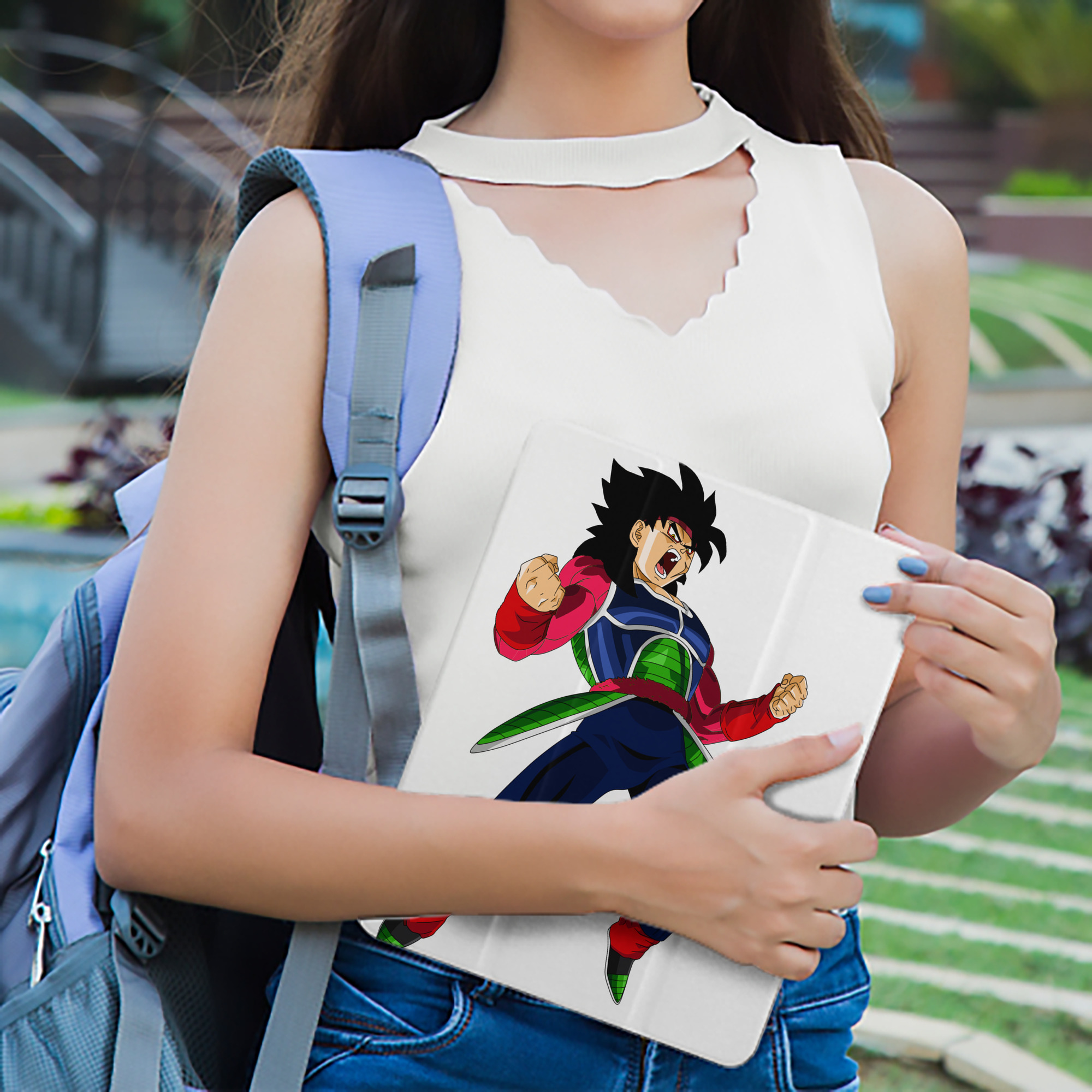 ドラゴンボール バーダック DRAGON BALL Burdock IPad ケース ペン収納付き 三つ折りスタンド PUレザー×シリコン 対応機種9.5/10.5/10.9インチ