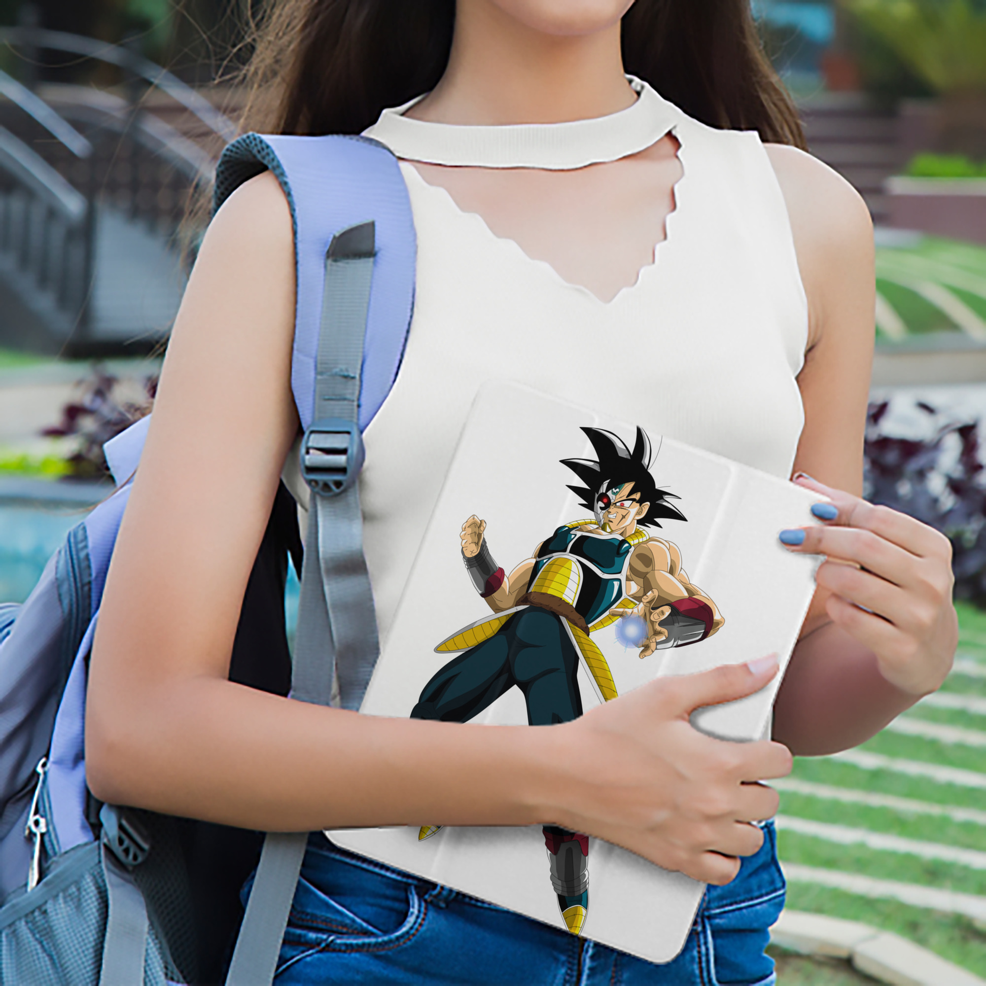 ドラゴンボール バーダック DRAGON BALL Burdock IPad ケース ペン収納付き 三つ折りスタンド PUレザー×シリコン 対応機種9.5/10.5/10.9インチ