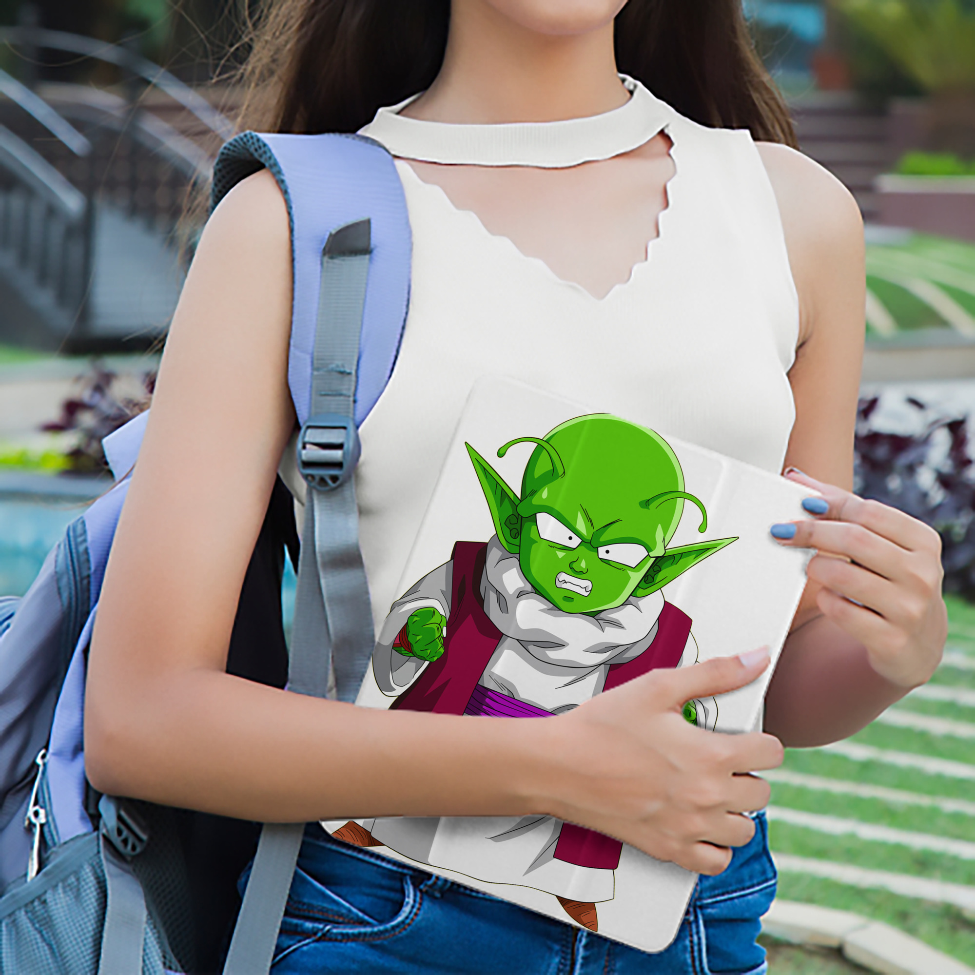 ドラゴンボール ピッコロ DRAGON BALL Piccolo IPad ケース ペン収納付き 三つ折りスタンド PUレザー×シリコン 対応機種9.5/10.5/10.9インチ