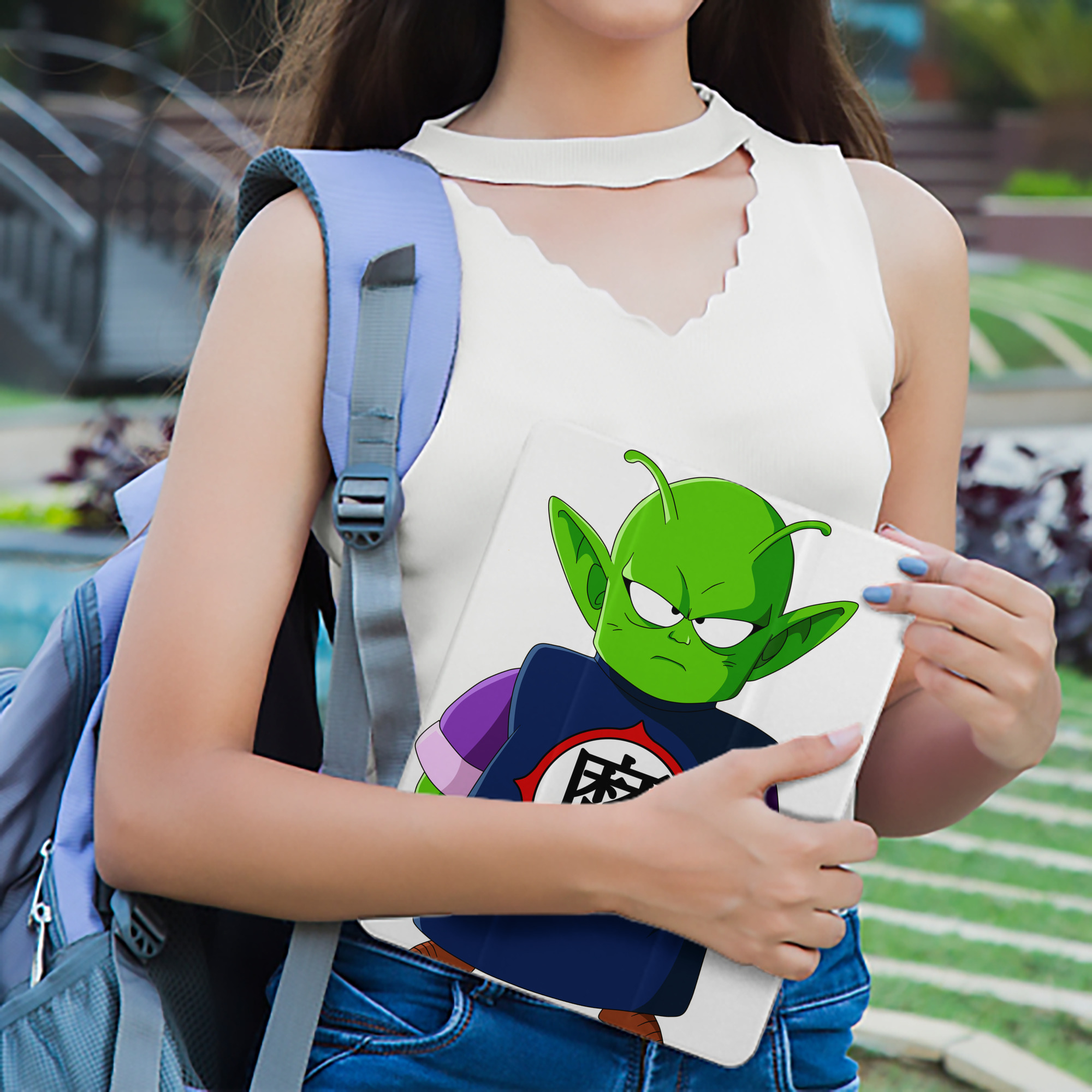 ドラゴンボール ピッコロ DRAGON BALL Piccolo IPad ケース ペン収納付き 三つ折りスタンド PUレザー×シリコン 対応機種9.5/10.5/10.9インチ