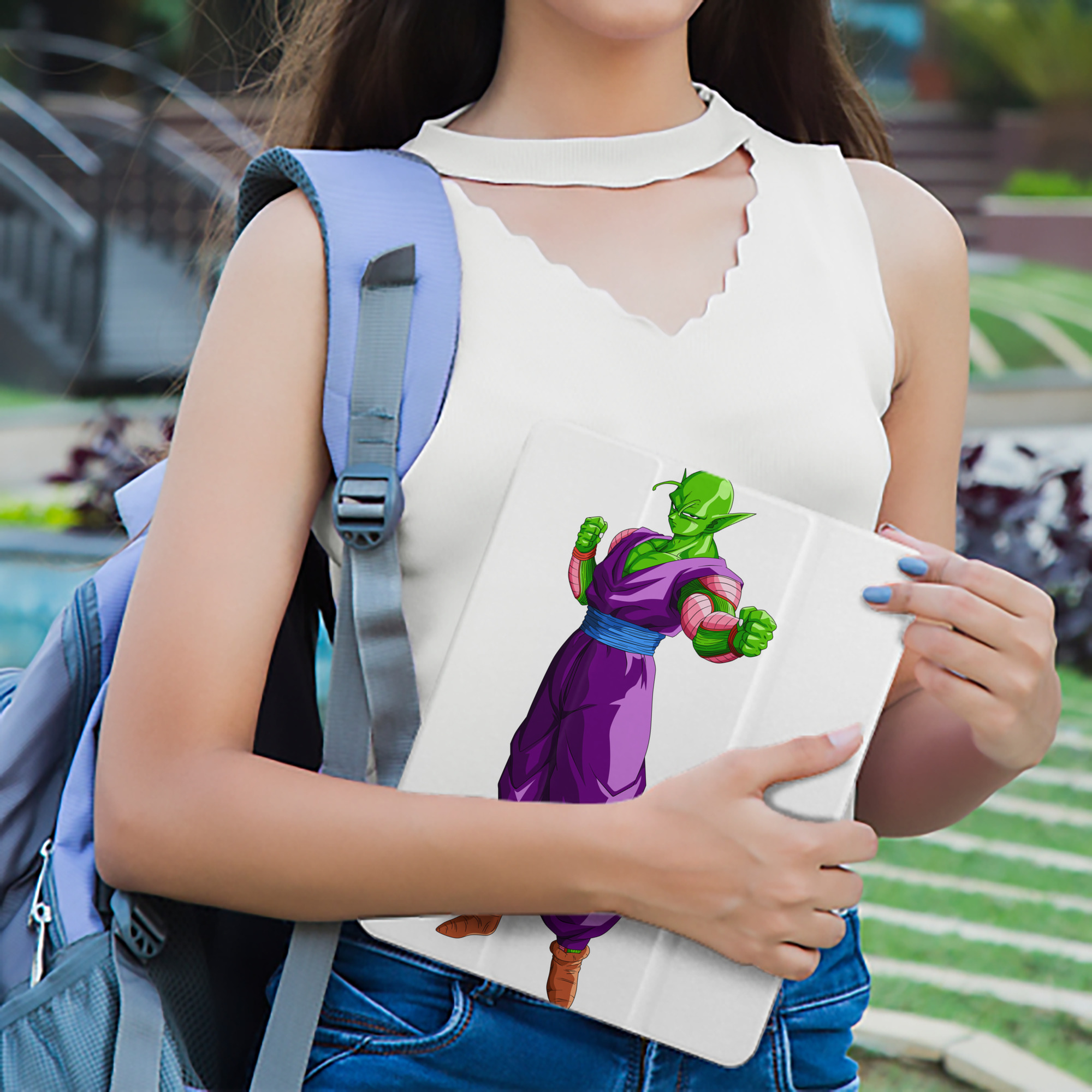 ドラゴンボール ピッコロ DRAGON BALL Piccolo IPad ケース ペン収納付き 三つ折りスタンド PUレザー×シリコン 対応機種9.5/10.5/10.9インチ