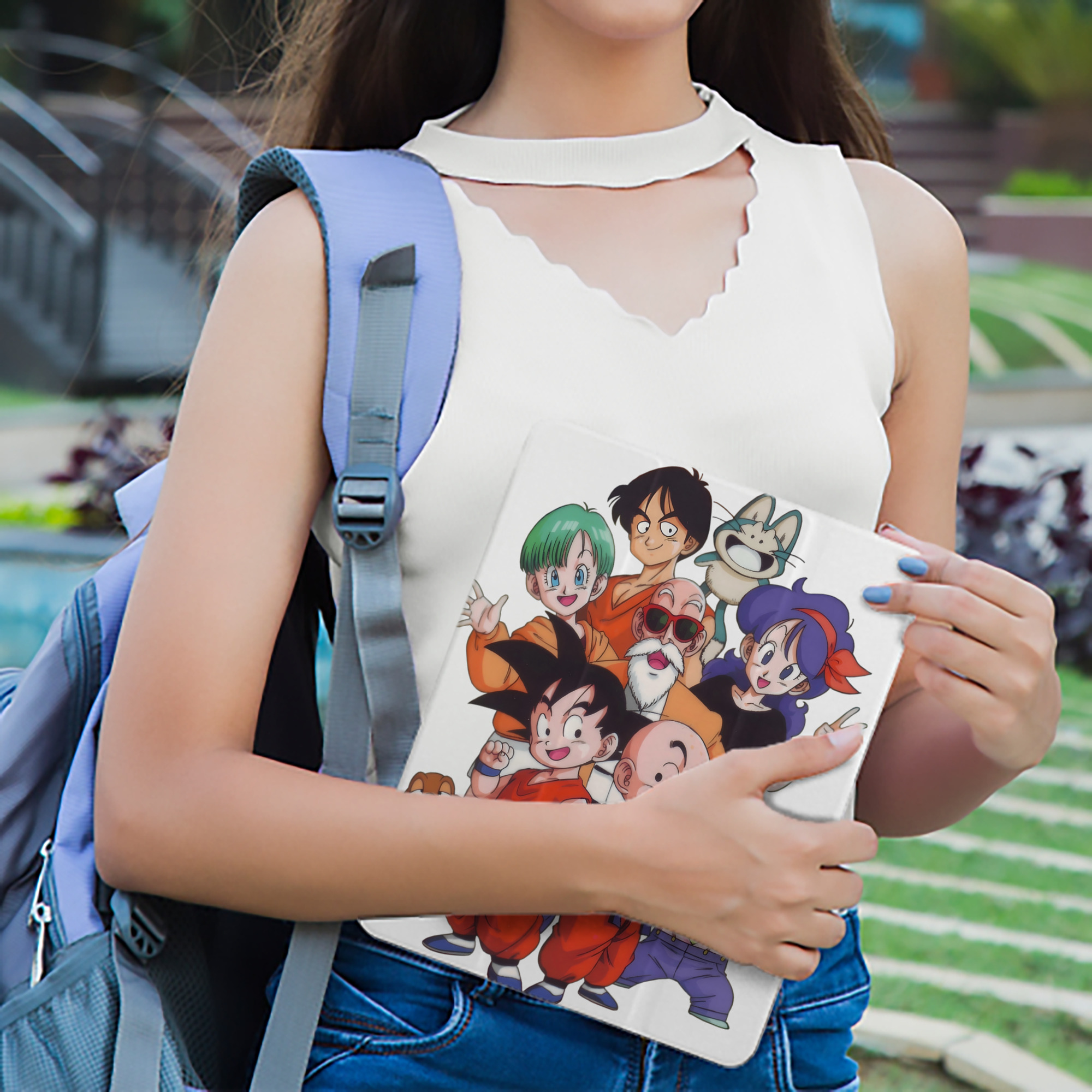 ドラゴンボール DRAGON BALL IPad ケース ペン収納付き 三つ折りスタンド PUレザー×シリコン 対応機種9.5/10.5/10.9インチ