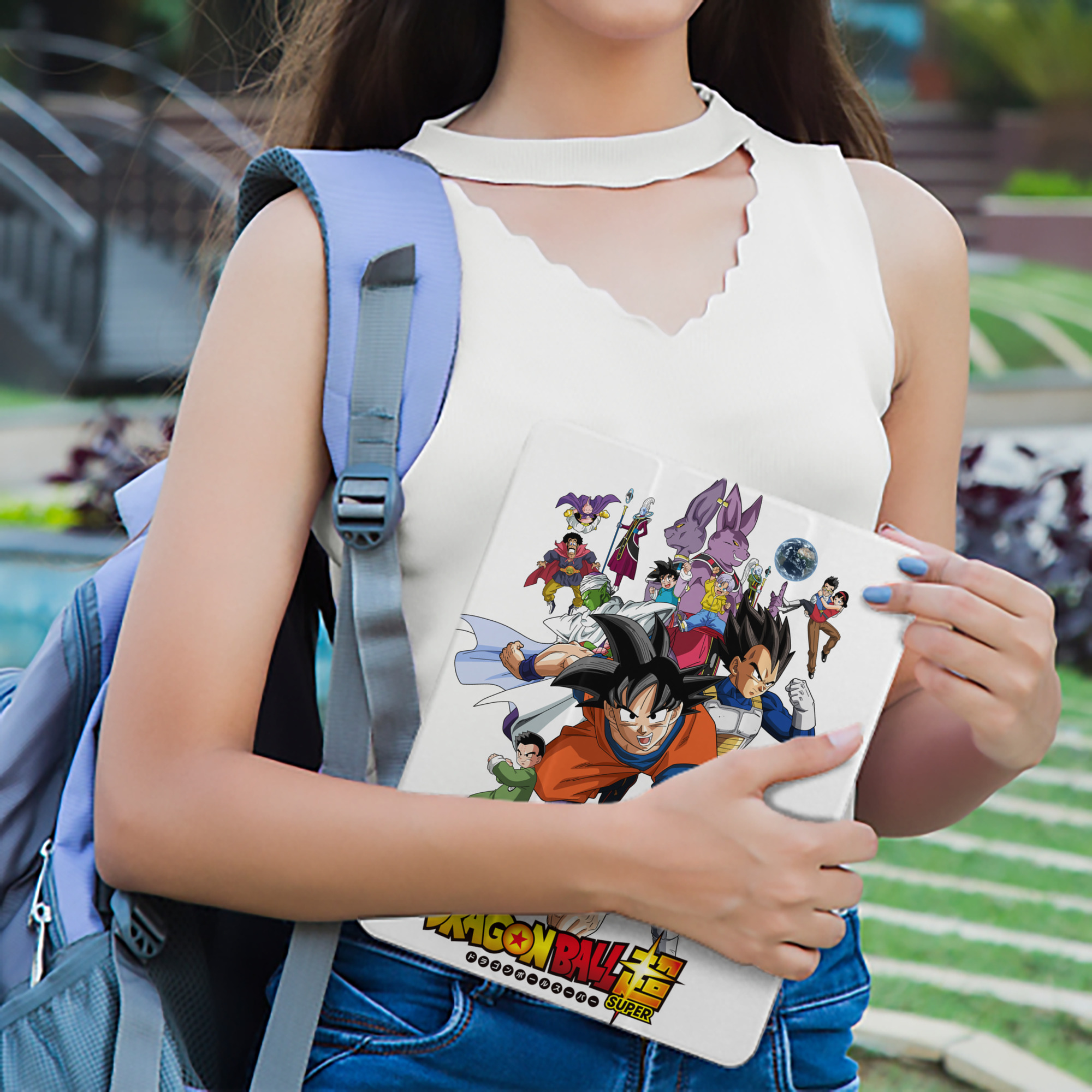 ドラゴンボール DRAGON BALL IPad ケース ペン収納付き 三つ折りスタンド PUレザー×シリコン 対応機種9.5/10.5/10.9インチ
