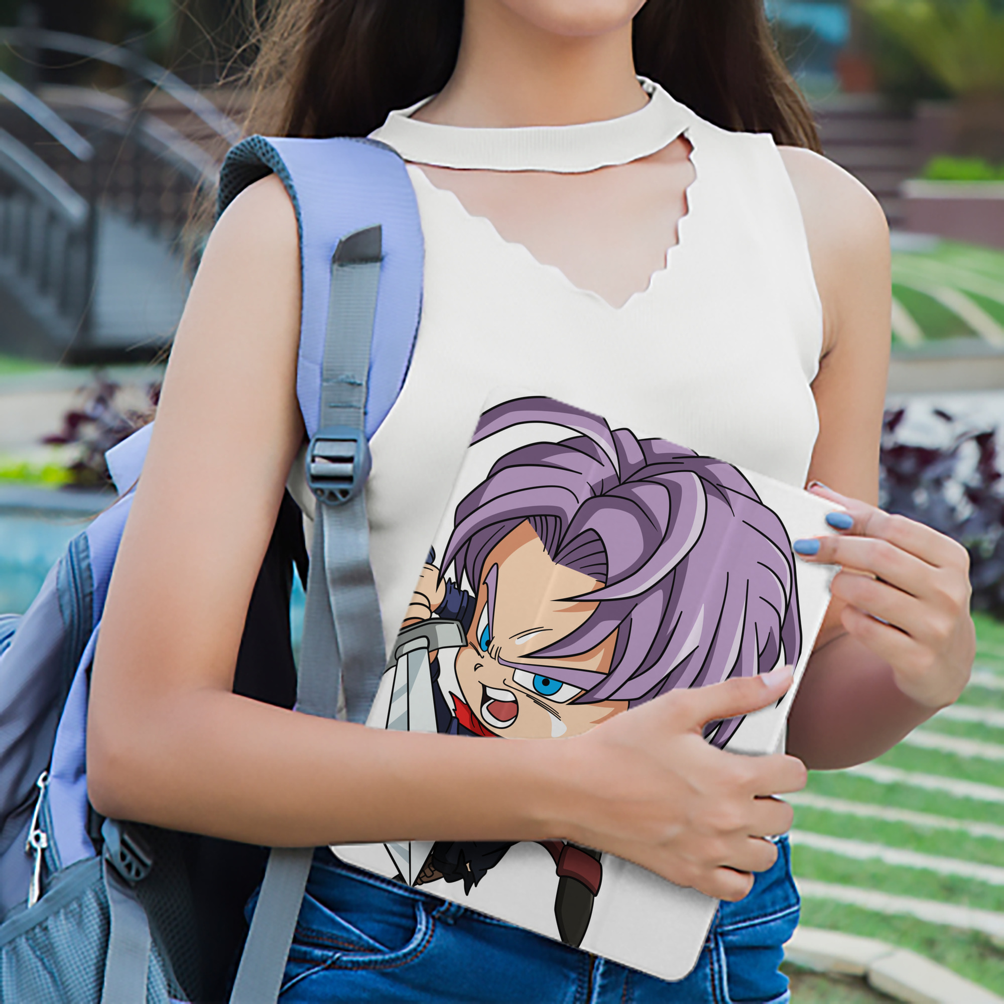 ドラゴンボール DRAGON BALL IPad ケース ペン収納付き 三つ折りスタンド PUレザー×シリコン 対応機種9.5/10.5/10.9インチ