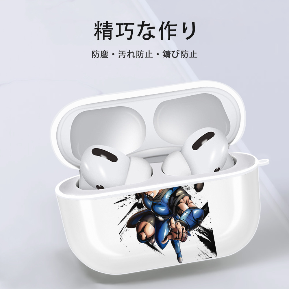 ドラゴンボール ベジータ四世（Bejīta Yonsei）DRAGON BALL Vegeta IV 【AirPods Pro用】ハードシェル保護ケース 耐衝撃・防指紋・カラビナ付き商品仕様