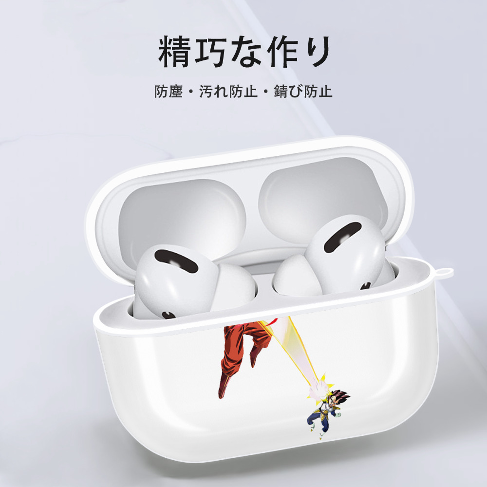 ドラゴンボール ベジータ四世（Bejīta Yonsei）DRAGON BALL Vegeta IV 【AirPods Pro用】ハードシェル保護ケース 耐衝撃・防指紋・カラビナ付き商品仕様